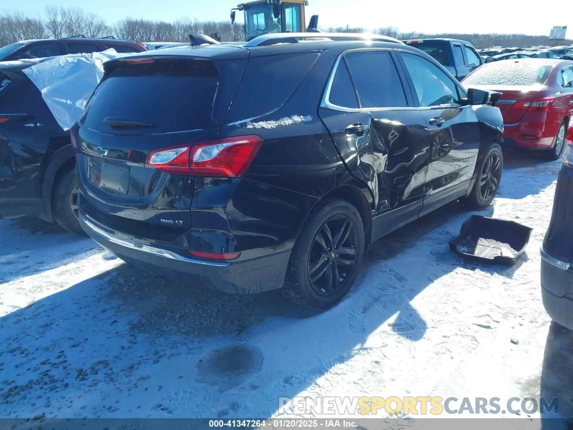 4 fotografías del automóvil dañado 2GNAXUEVXL6227212 CHEVROLET EQUINOX 2020