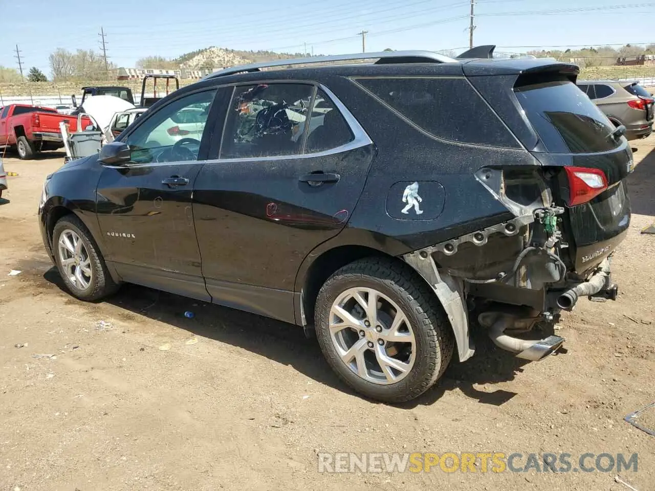 2 fotografías del automóvil dañado 2GNAXVEX3L6257837 CHEVROLET EQUINOX 2020
