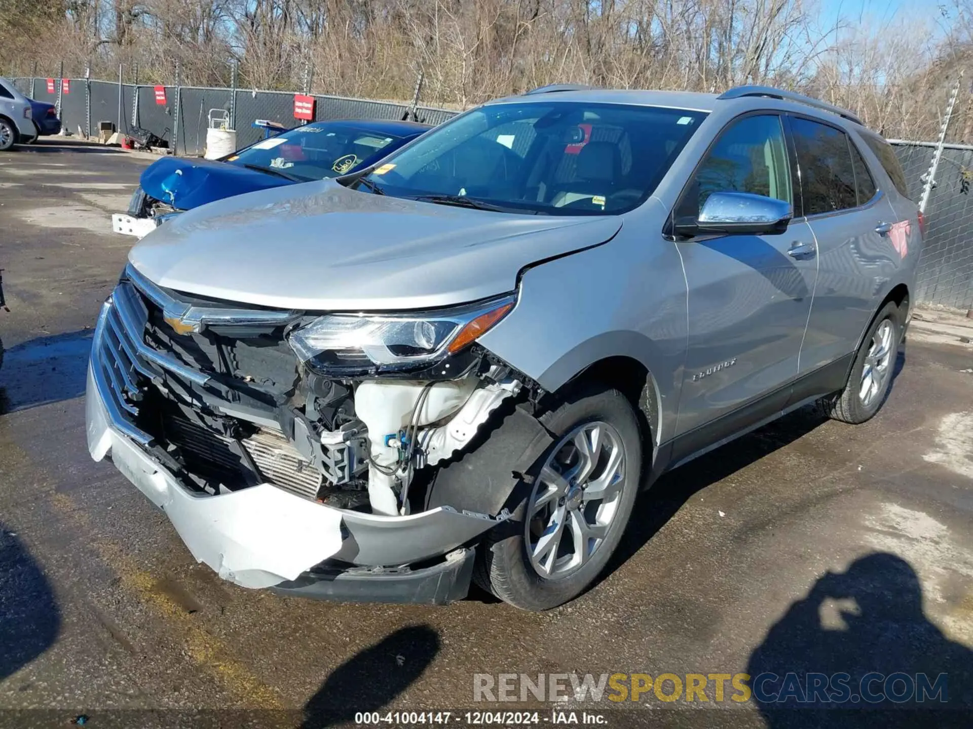 2 fotografías del automóvil dañado 2GNAXXEV2L6219350 CHEVROLET EQUINOX 2020