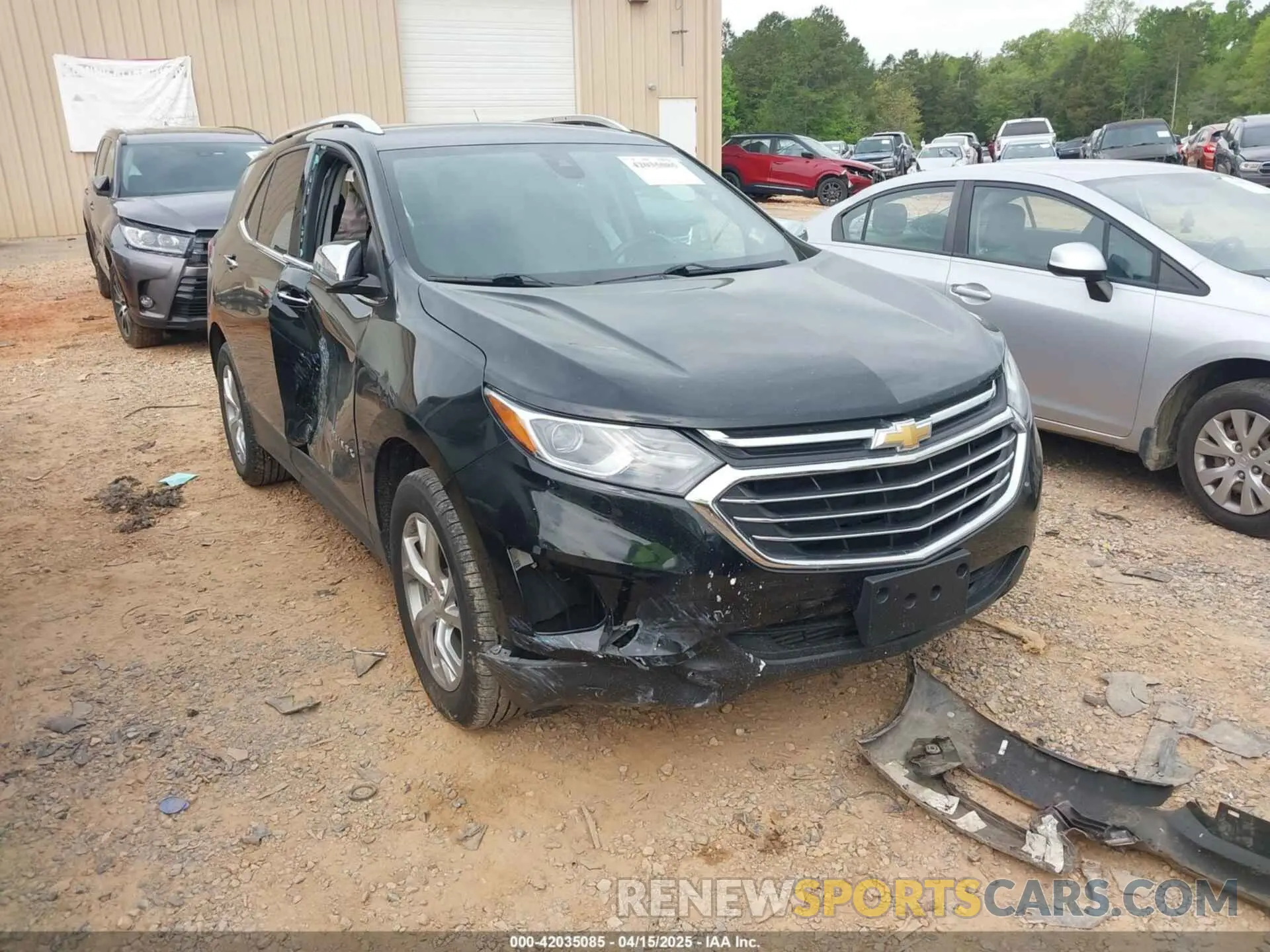 1 fotografías del automóvil dañado 2GNAXXEVXL6233514 CHEVROLET EQUINOX 2020