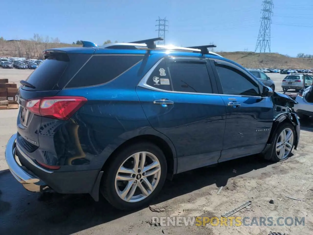3 fotografías del automóvil dañado 2GNAXYEX5L6275953 CHEVROLET EQUINOX 2020