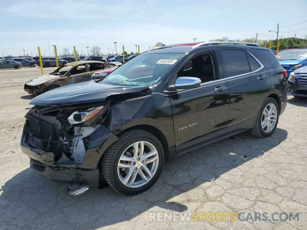 1 fotografías del automóvil dañado 2GNAXYEXXL6135722 CHEVROLET EQUINOX 2020