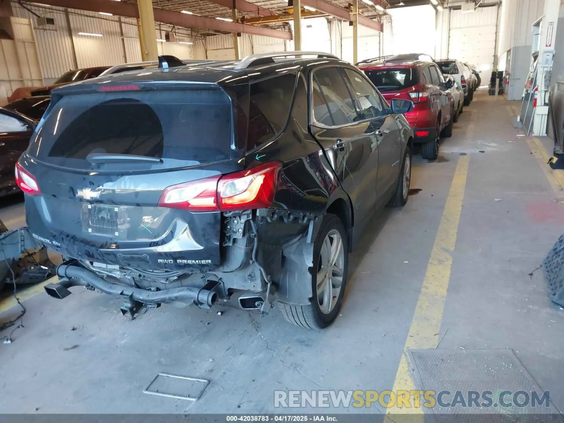 4 fotografías del automóvil dañado 2GNAXYEXXL6186797 CHEVROLET EQUINOX 2020