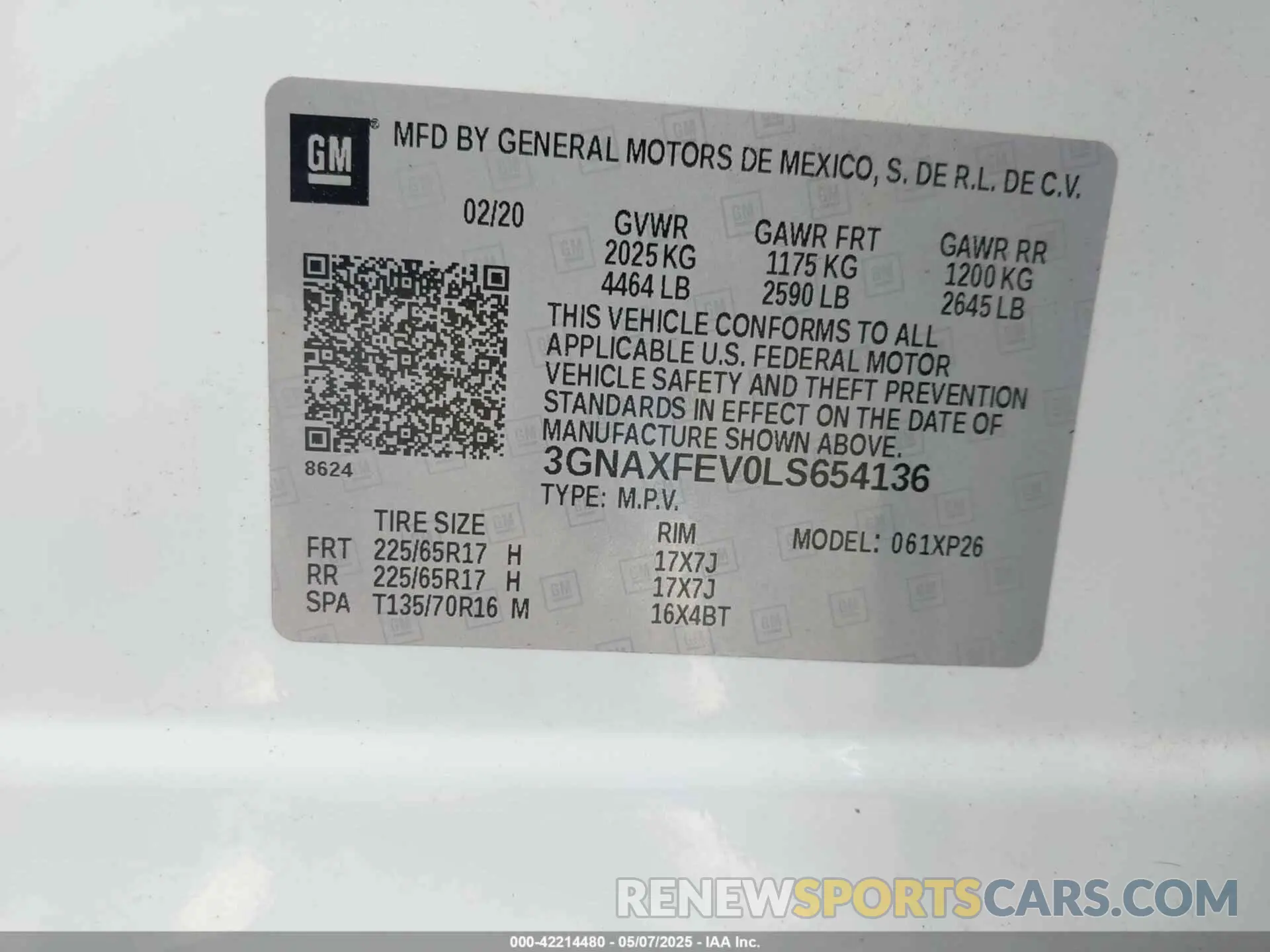 9 fotografías del automóvil dañado 3GNAXFEV0LS654136 CHEVROLET EQUINOX 2020