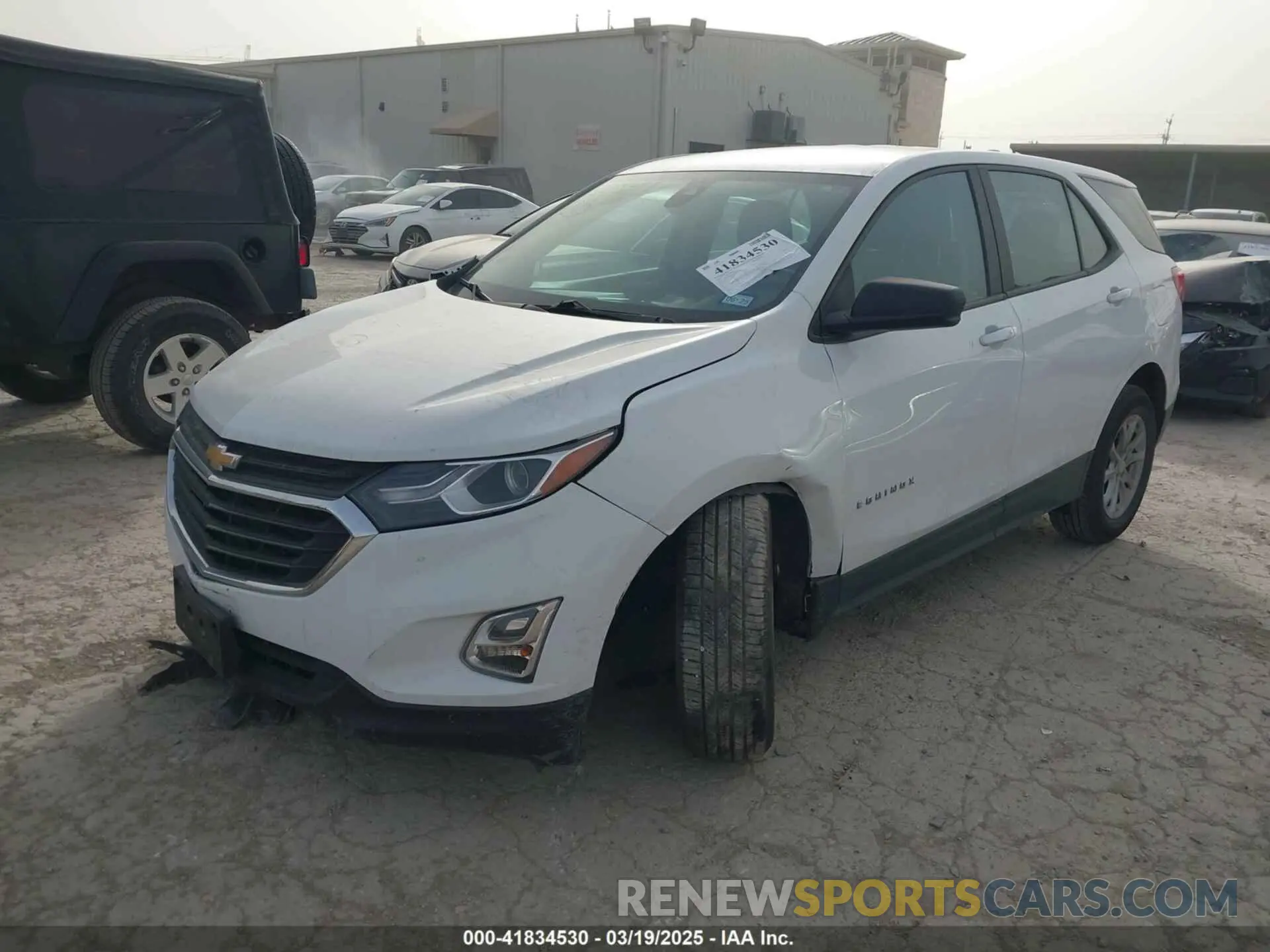 2 fotografías del automóvil dañado 3GNAXHEV0LS591907 CHEVROLET EQUINOX 2020