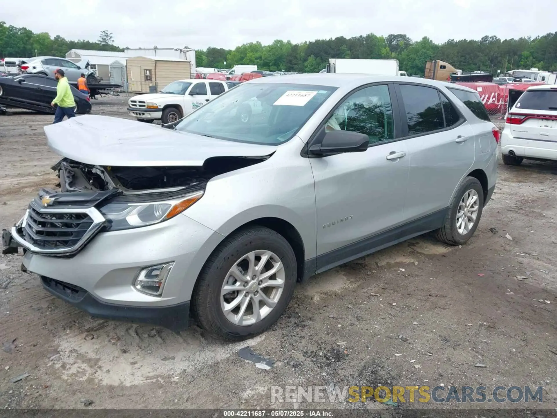 2 fotografías del automóvil dañado 3GNAXHEV3LS522936 CHEVROLET EQUINOX 2020