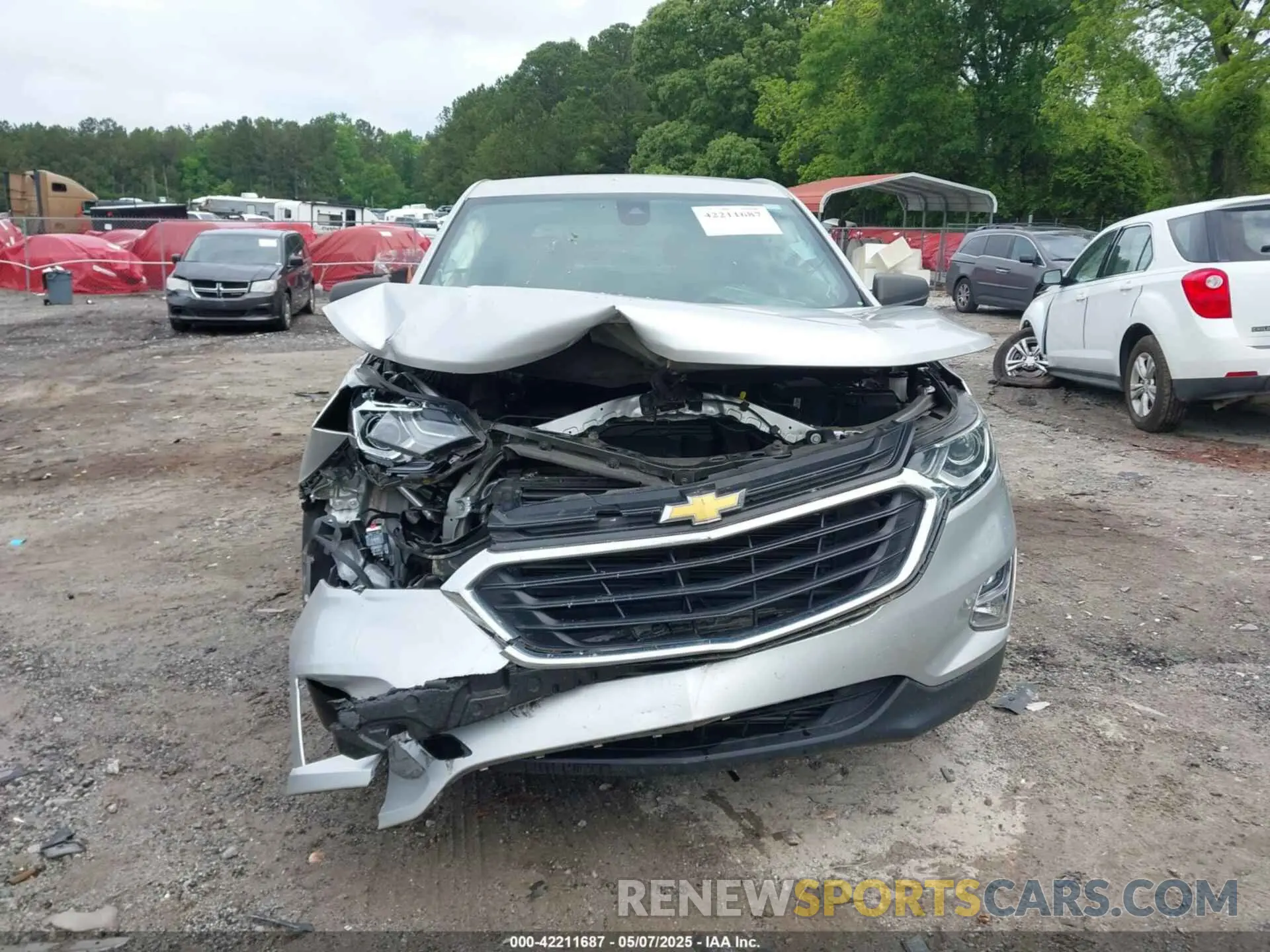 6 fotografías del automóvil dañado 3GNAXHEV3LS522936 CHEVROLET EQUINOX 2020