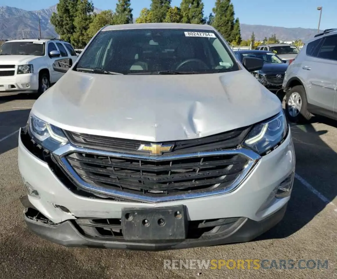 5 fotografías del automóvil dañado 3GNAXHEV3LS714633 CHEVROLET EQUINOX 2020