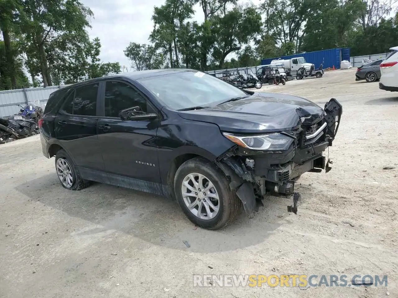 4 fotografías del automóvil dañado 3GNAXHEV3LS733912 CHEVROLET EQUINOX 2020