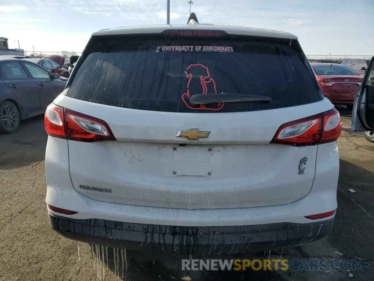 6 fotografías del automóvil dañado 3GNAXHEV7LS504438 CHEVROLET EQUINOX 2020