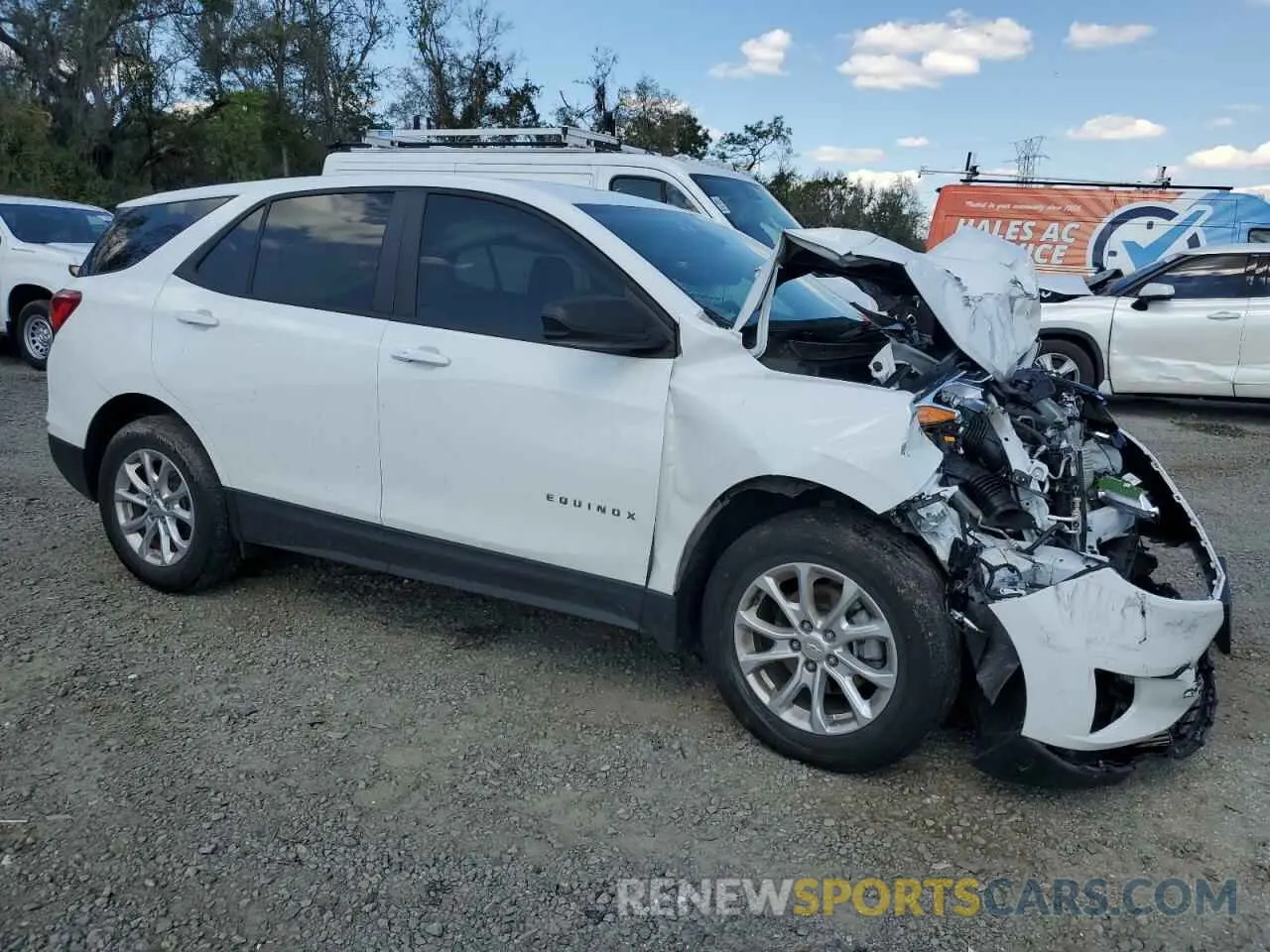 4 fotografías del automóvil dañado 3GNAXHEV7LS663301 CHEVROLET EQUINOX 2020