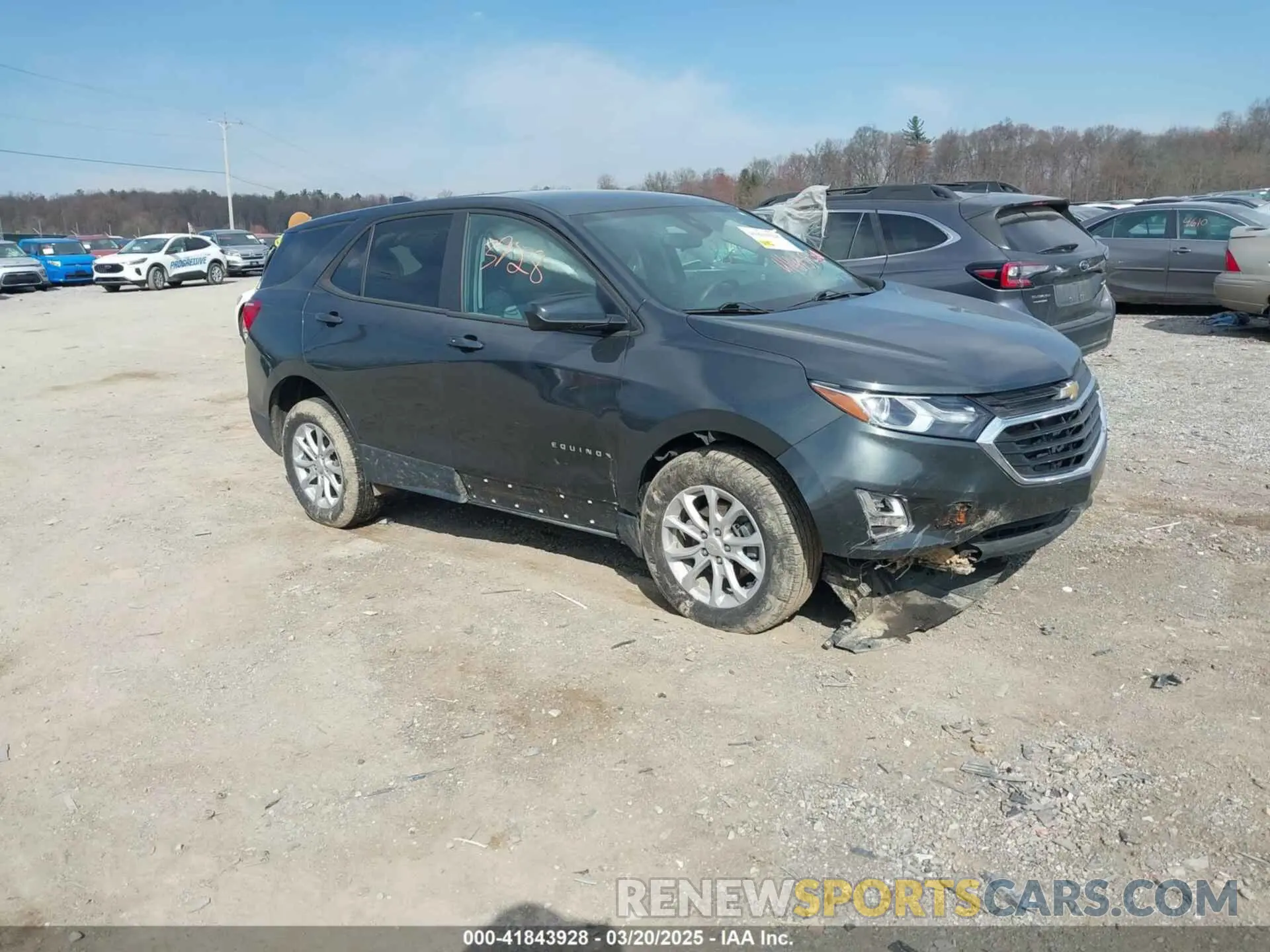 1 fotografías del automóvil dañado 3GNAXHEV8LS670175 CHEVROLET EQUINOX 2020