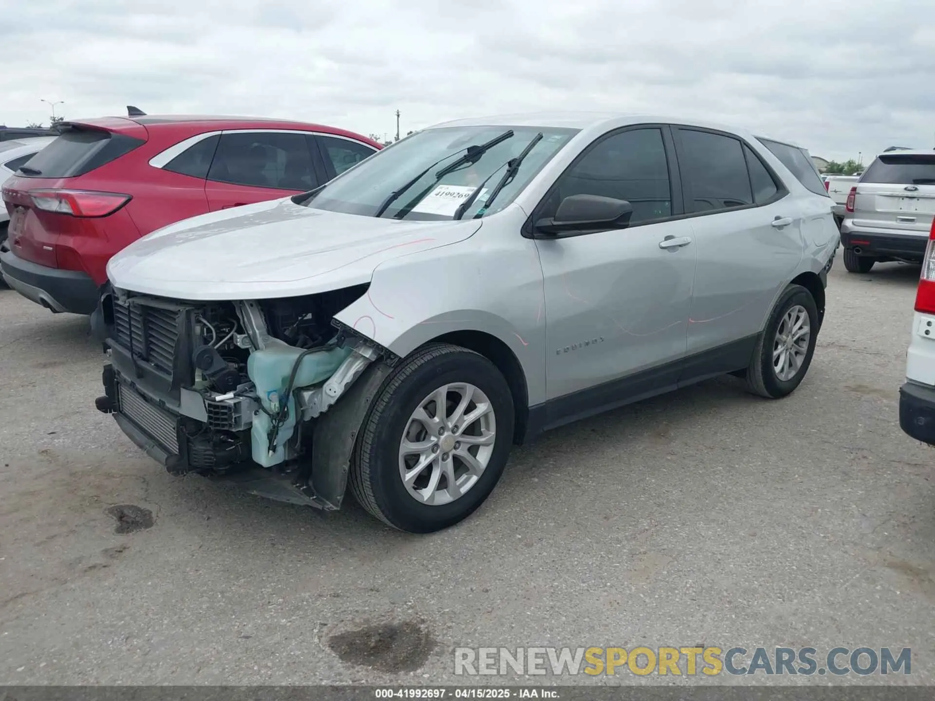 2 fotografías del automóvil dañado 3GNAXHEV9LS705998 CHEVROLET EQUINOX 2020