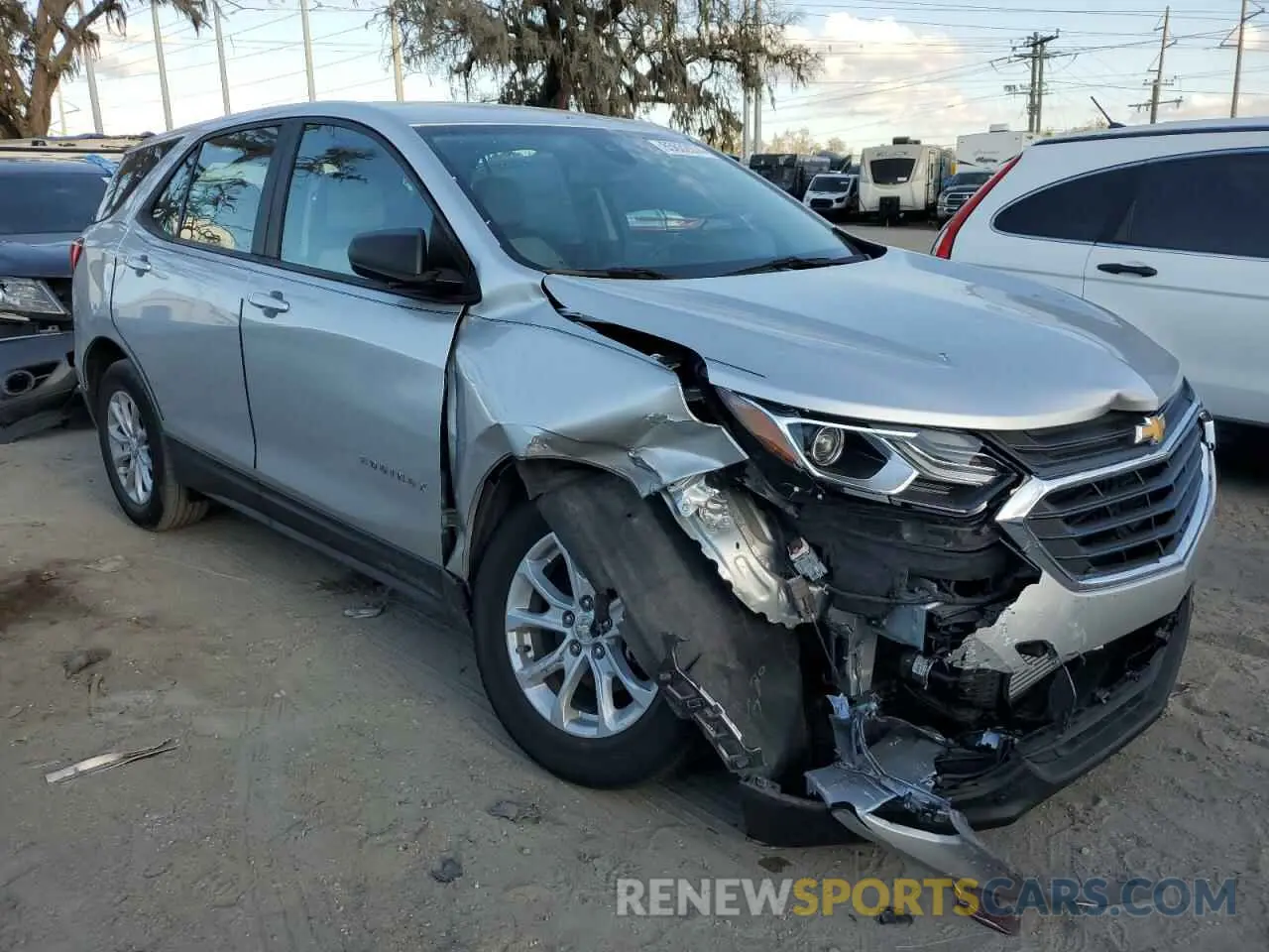 4 fotografías del automóvil dañado 3GNAXHEV9LS706813 CHEVROLET EQUINOX 2020