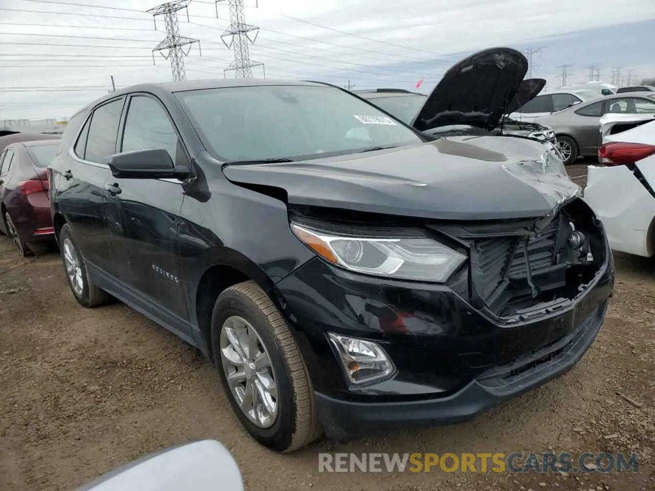 4 fotografías del automóvil dañado 3GNAXJEV3LL200184 CHEVROLET EQUINOX 2020