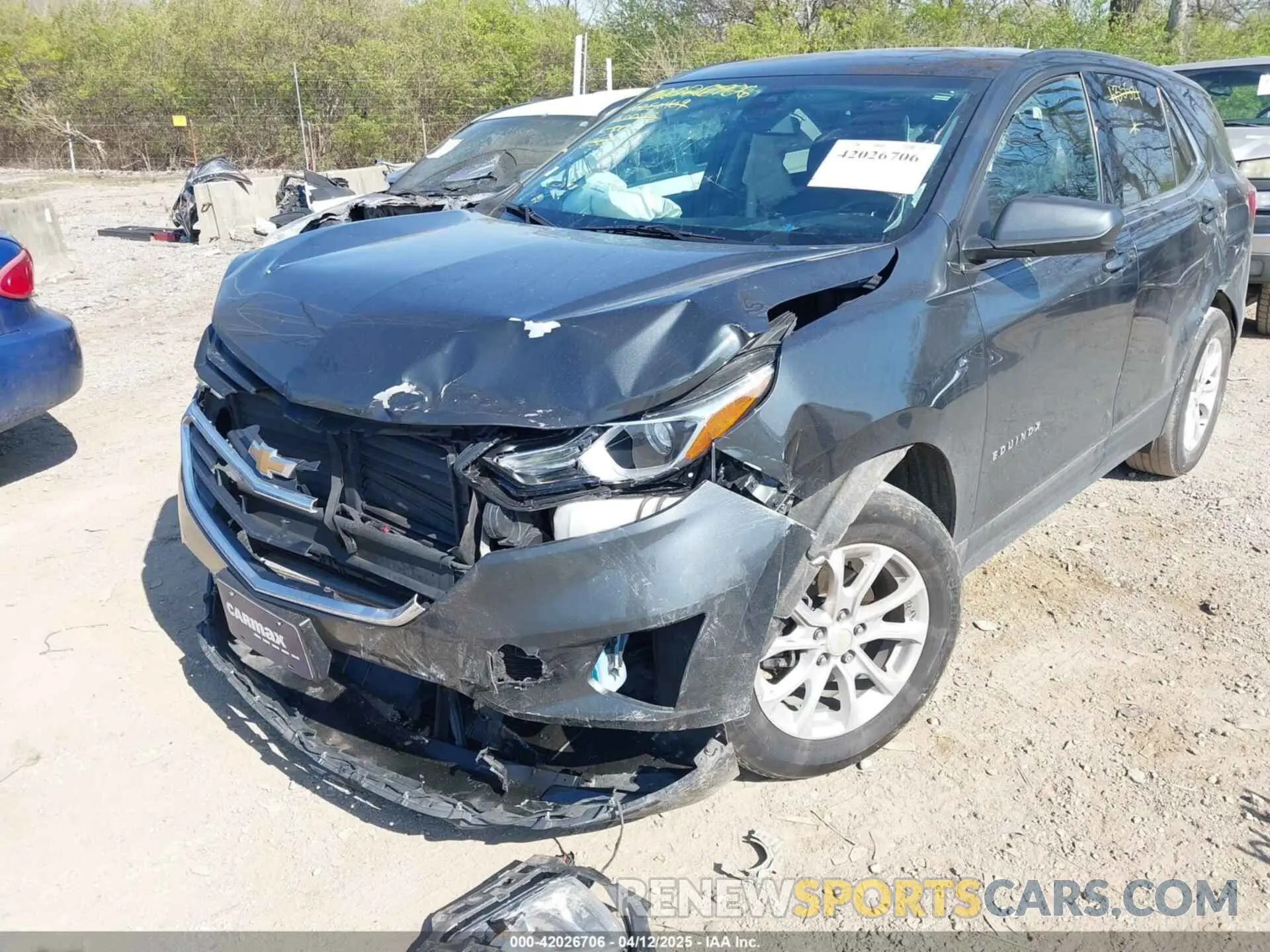6 fotografías del automóvil dañado 3GNAXJEV3LS635521 CHEVROLET EQUINOX 2020