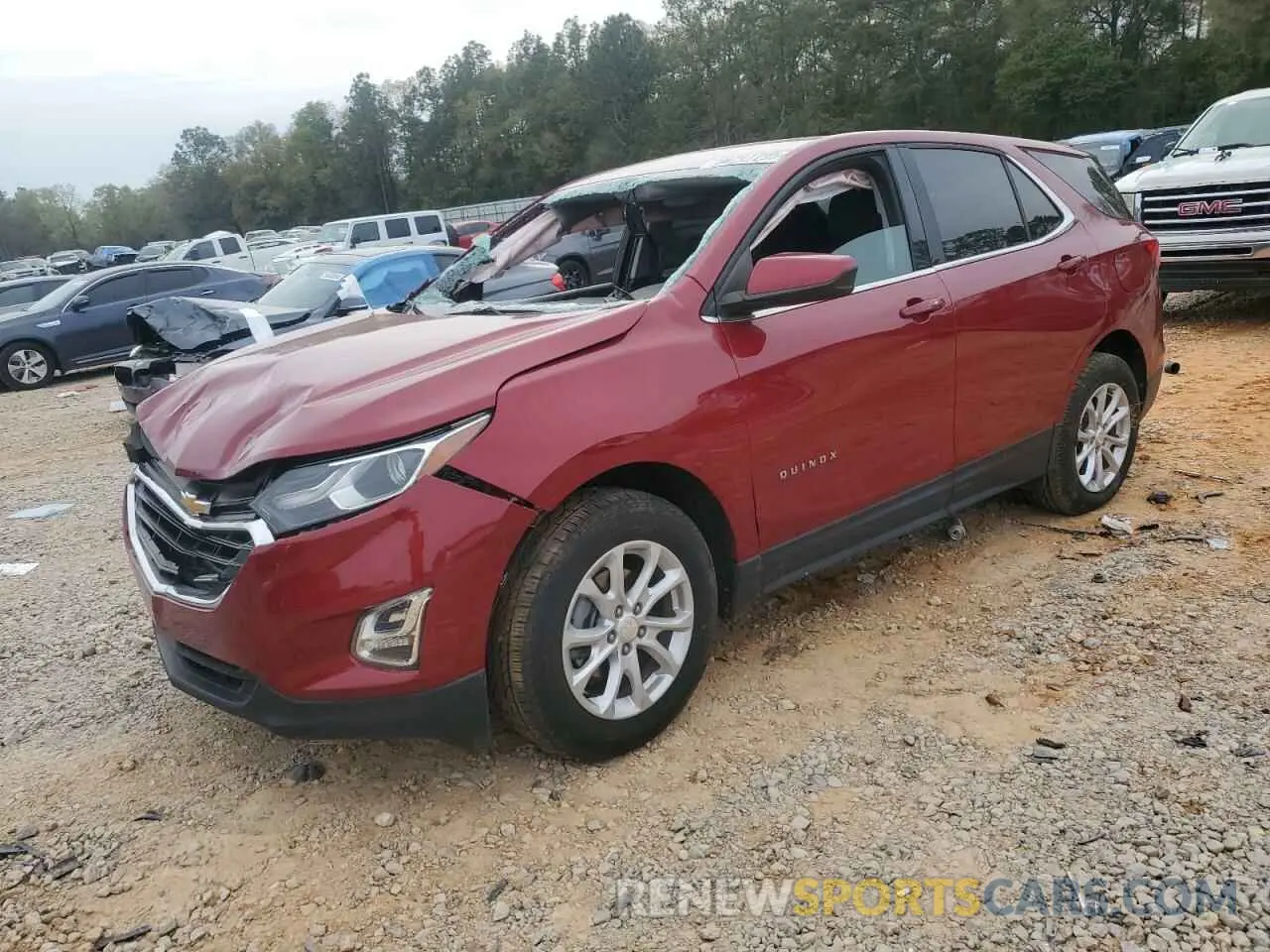1 fotografías del automóvil dañado 3GNAXJEVXLS514940 CHEVROLET EQUINOX 2020