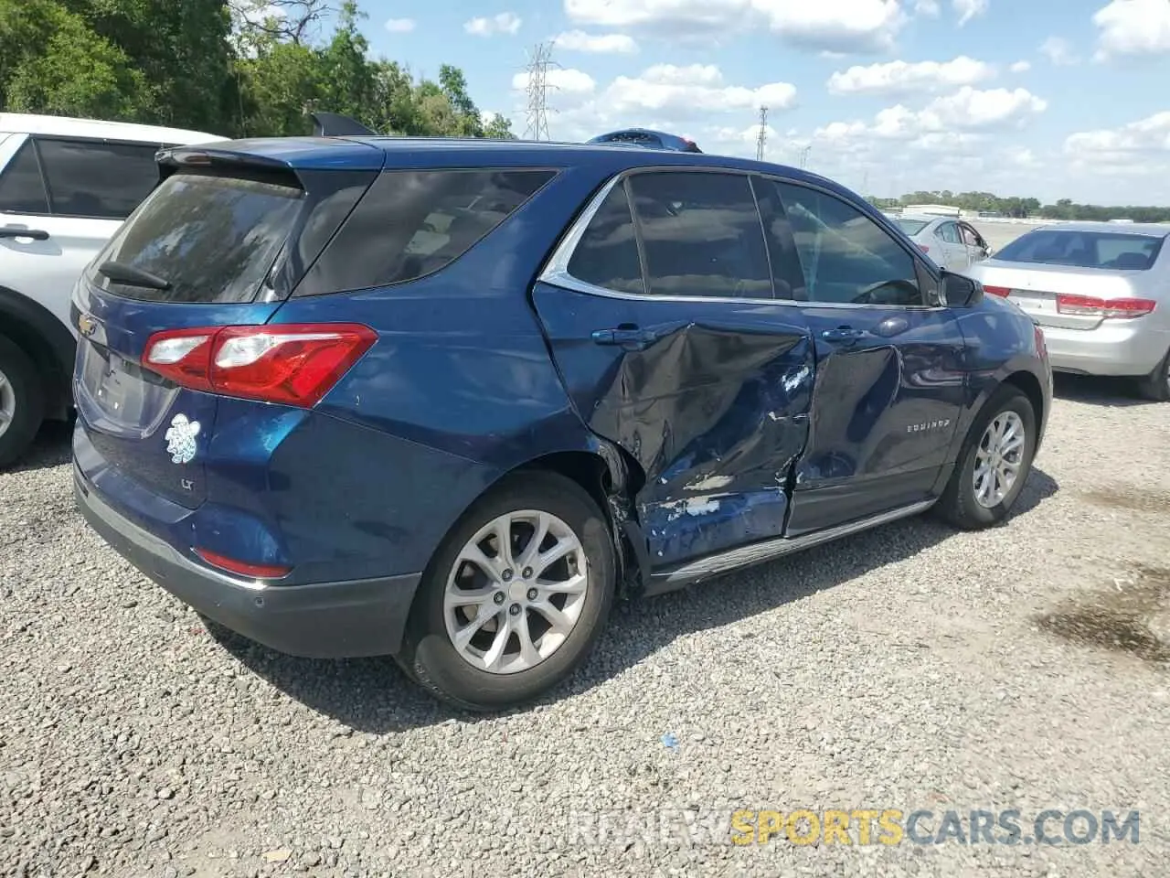 3 fotografías del automóvil dañado 3GNAXKEV0LL290626 CHEVROLET EQUINOX 2020