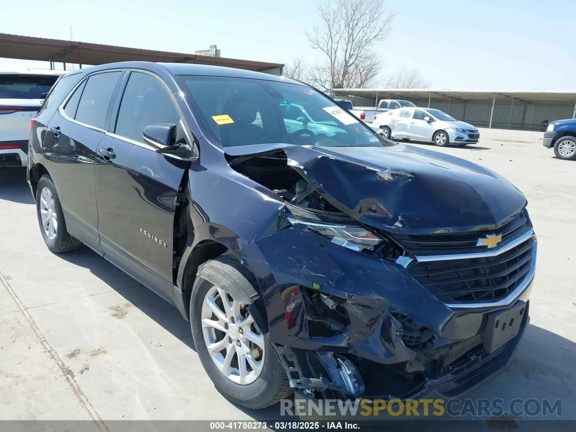 19 fotografías del automóvil dañado 3GNAXKEV0LS583500 CHEVROLET EQUINOX 2020
