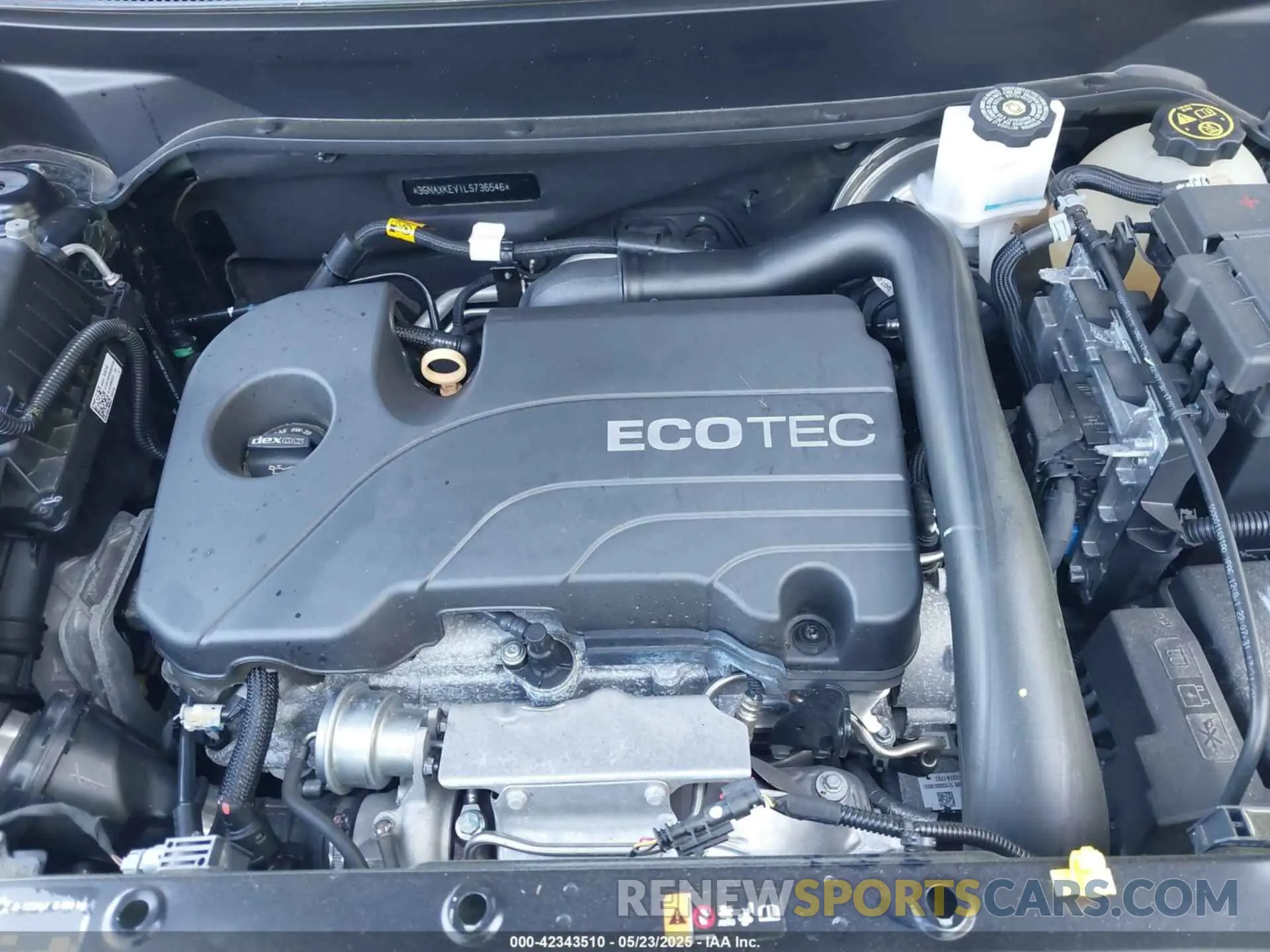 10 fotografías del automóvil dañado 3GNAXKEV1LS736546 CHEVROLET EQUINOX 2020