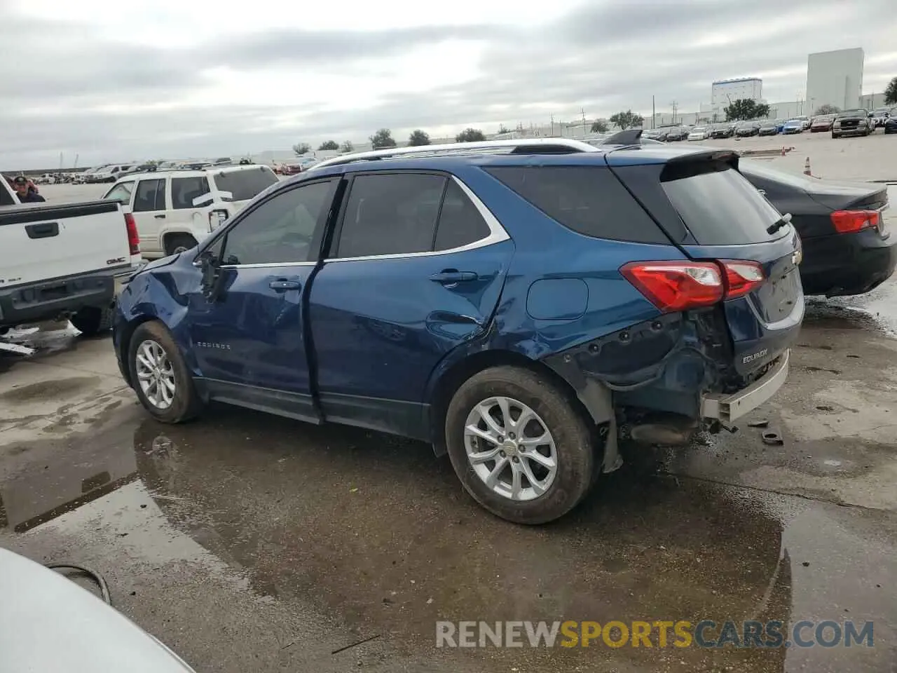 2 fotografías del automóvil dañado 3GNAXKEV2LL198594 CHEVROLET EQUINOX 2020