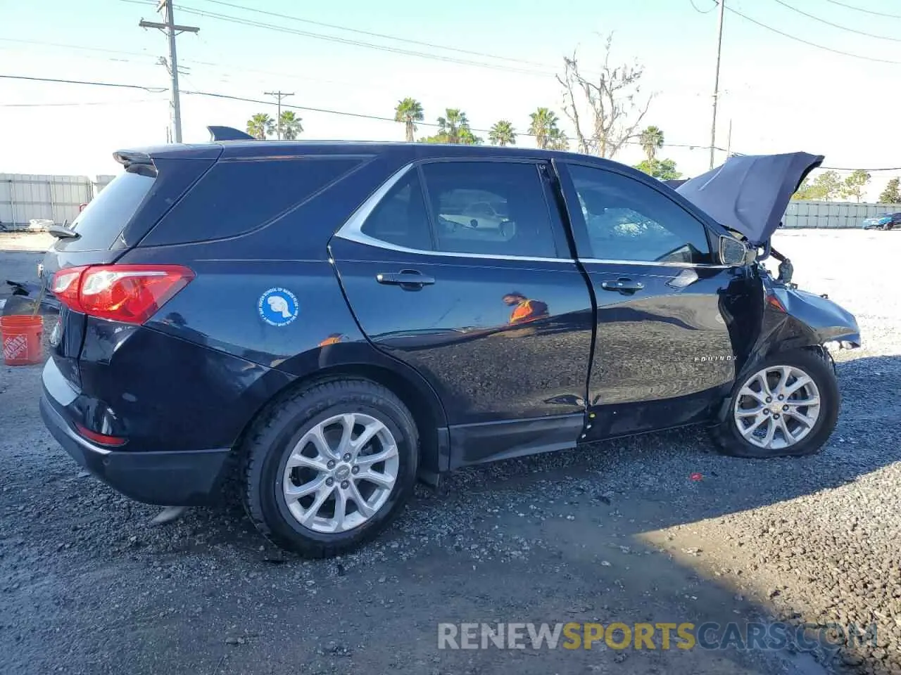 3 fotografías del automóvil dañado 3GNAXKEV6LS722111 CHEVROLET EQUINOX 2020