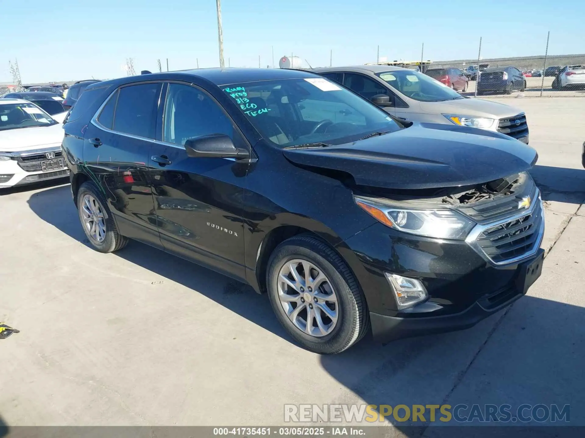 1 fotografías del automóvil dañado 3GNAXKEV8LL136567 CHEVROLET EQUINOX 2020