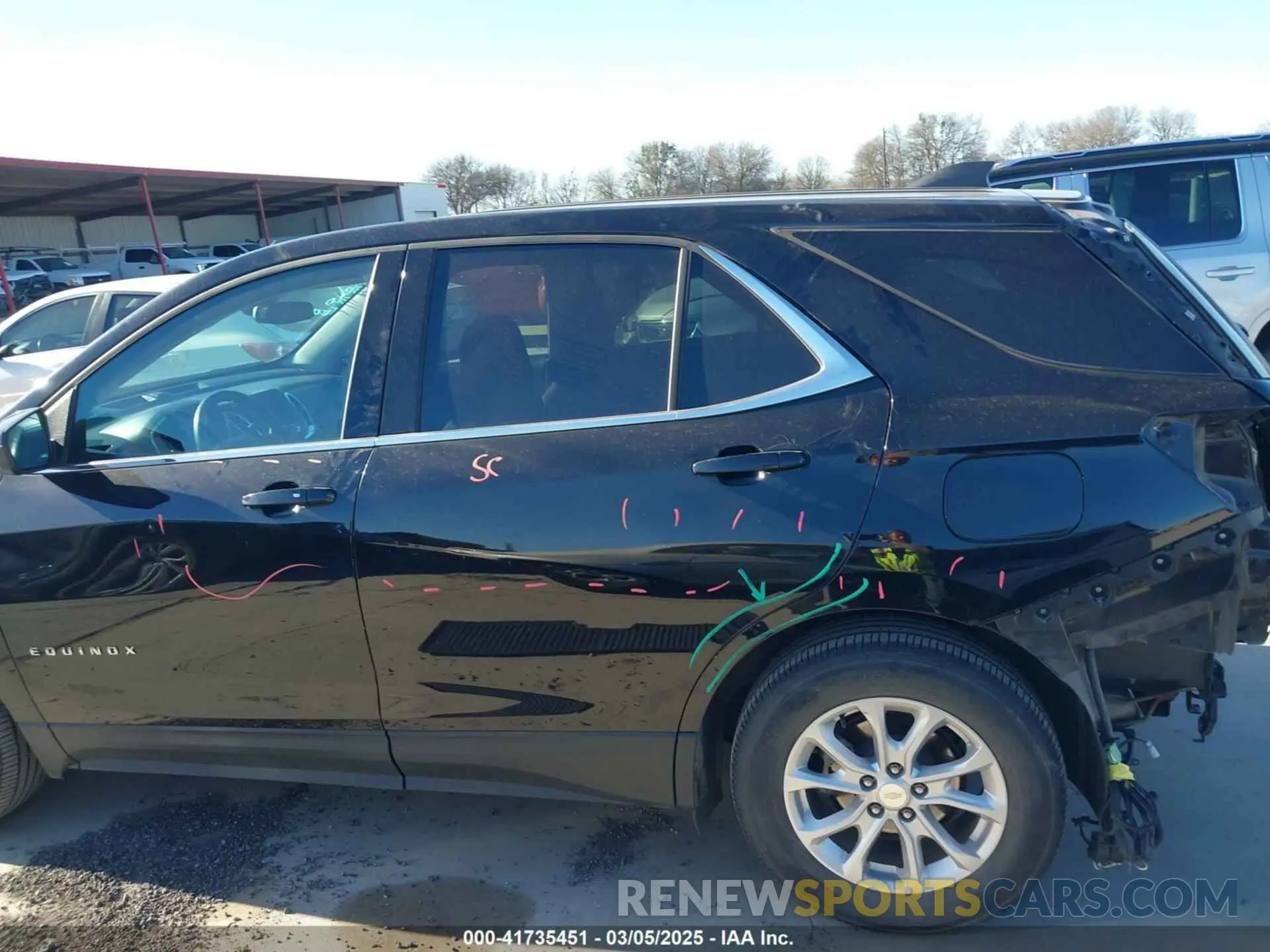 15 fotografías del automóvil dañado 3GNAXKEV8LL136567 CHEVROLET EQUINOX 2020