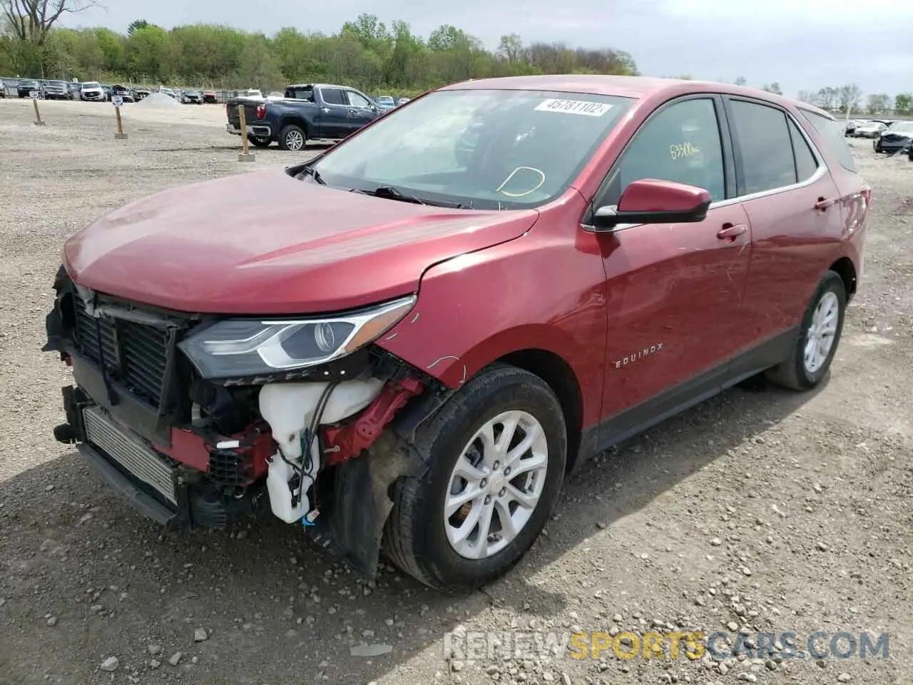 2 fotografías del automóvil dañado 3GNAXKEV8LS614265 CHEVROLET EQUINOX 2020