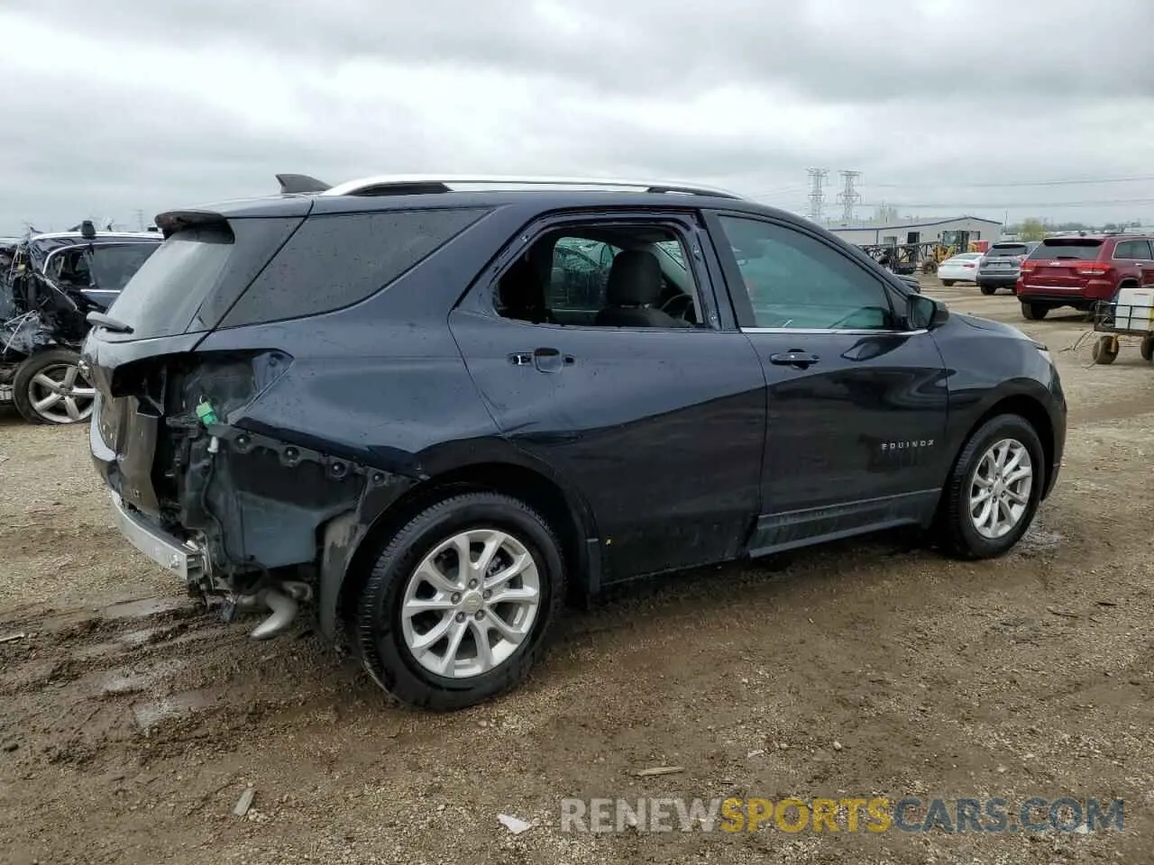 3 fotografías del automóvil dañado 3GNAXKEVXLS506861 CHEVROLET EQUINOX 2020