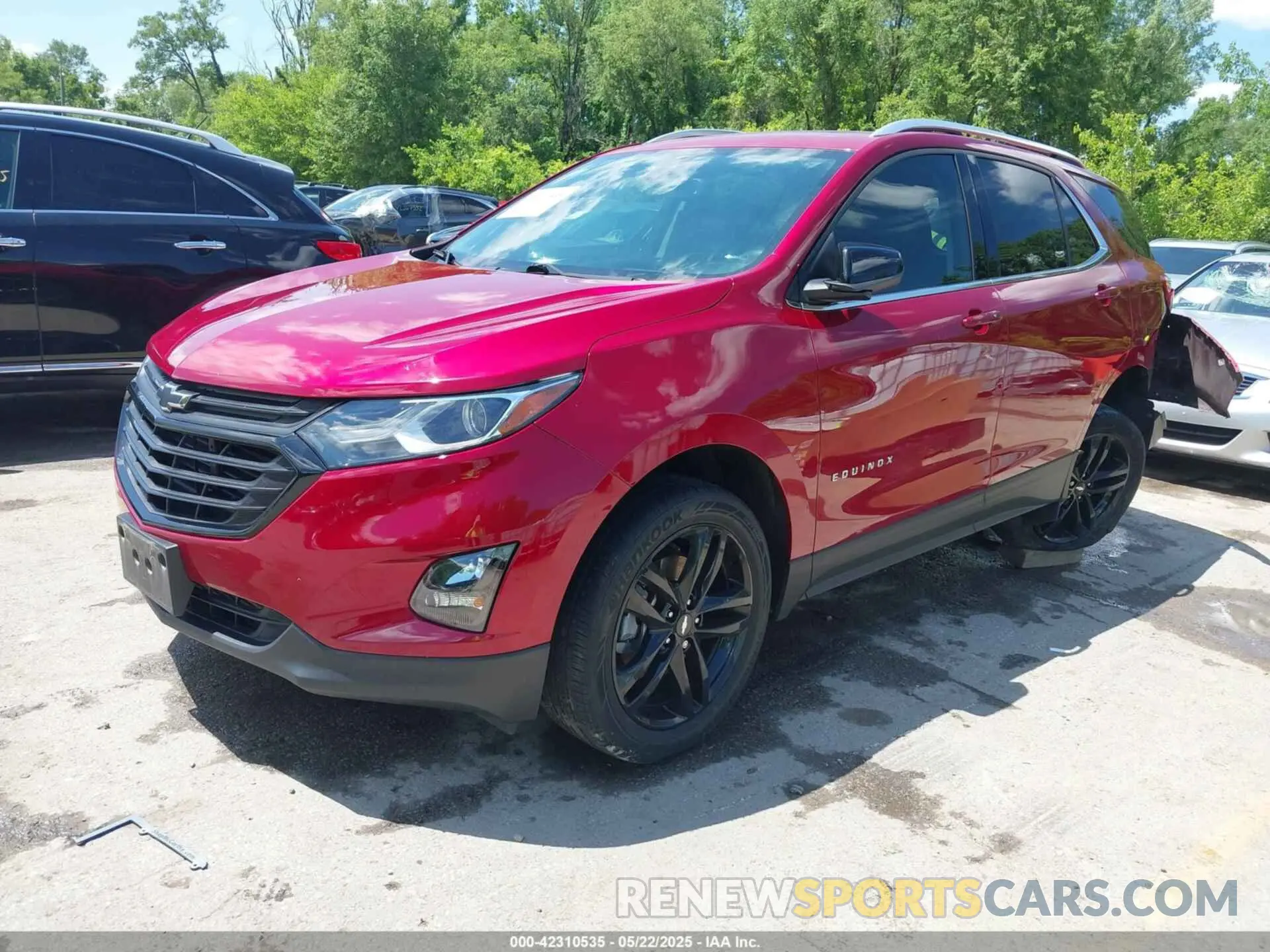 2 fotografías del automóvil dañado 3GNAXLEX0LL261165 CHEVROLET EQUINOX 2020