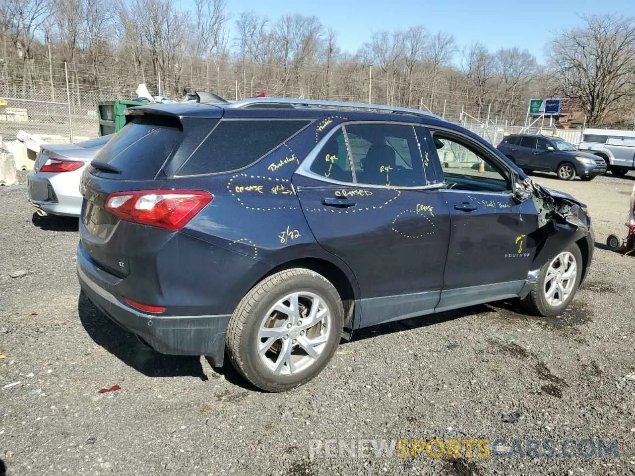 3 fotografías del automóvil dañado 3GNAXLEX1LS563070 CHEVROLET EQUINOX 2020