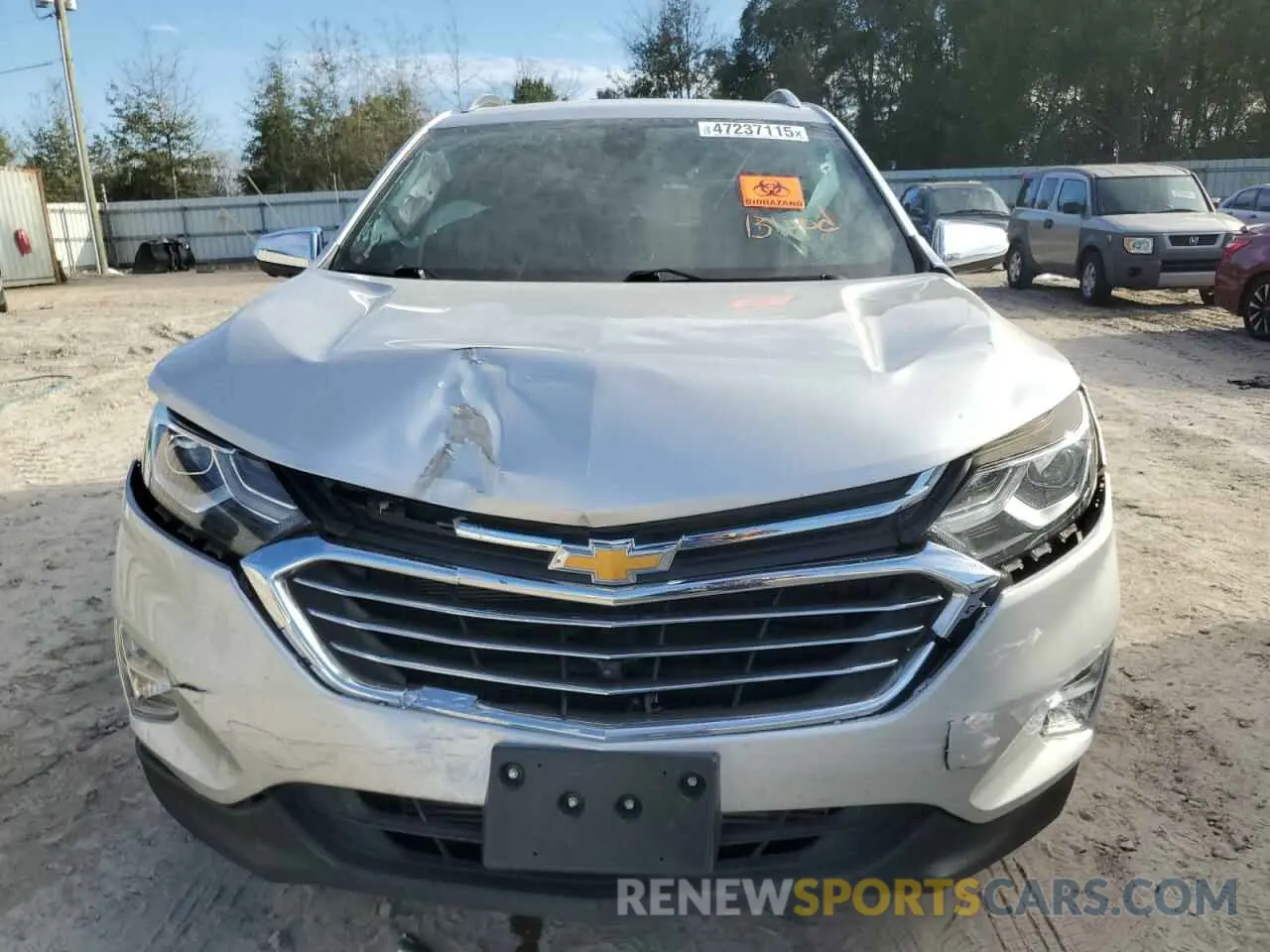 5 fotografías del automóvil dañado 3GNAXNEV0LS571090 CHEVROLET EQUINOX 2020