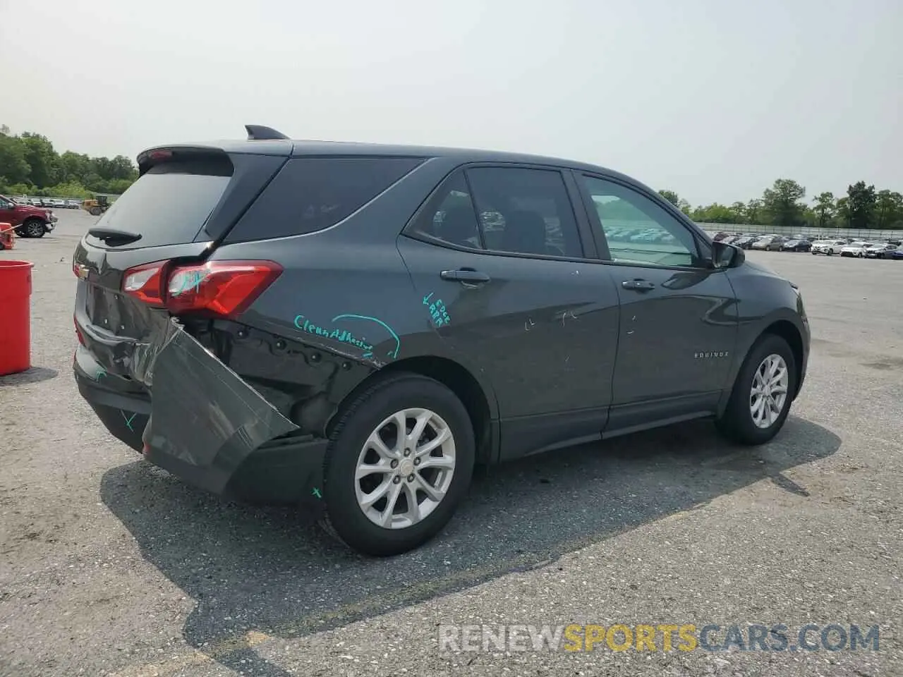 3 fotografías del automóvil dañado 3GNAXSEV1LS601602 CHEVROLET EQUINOX 2020