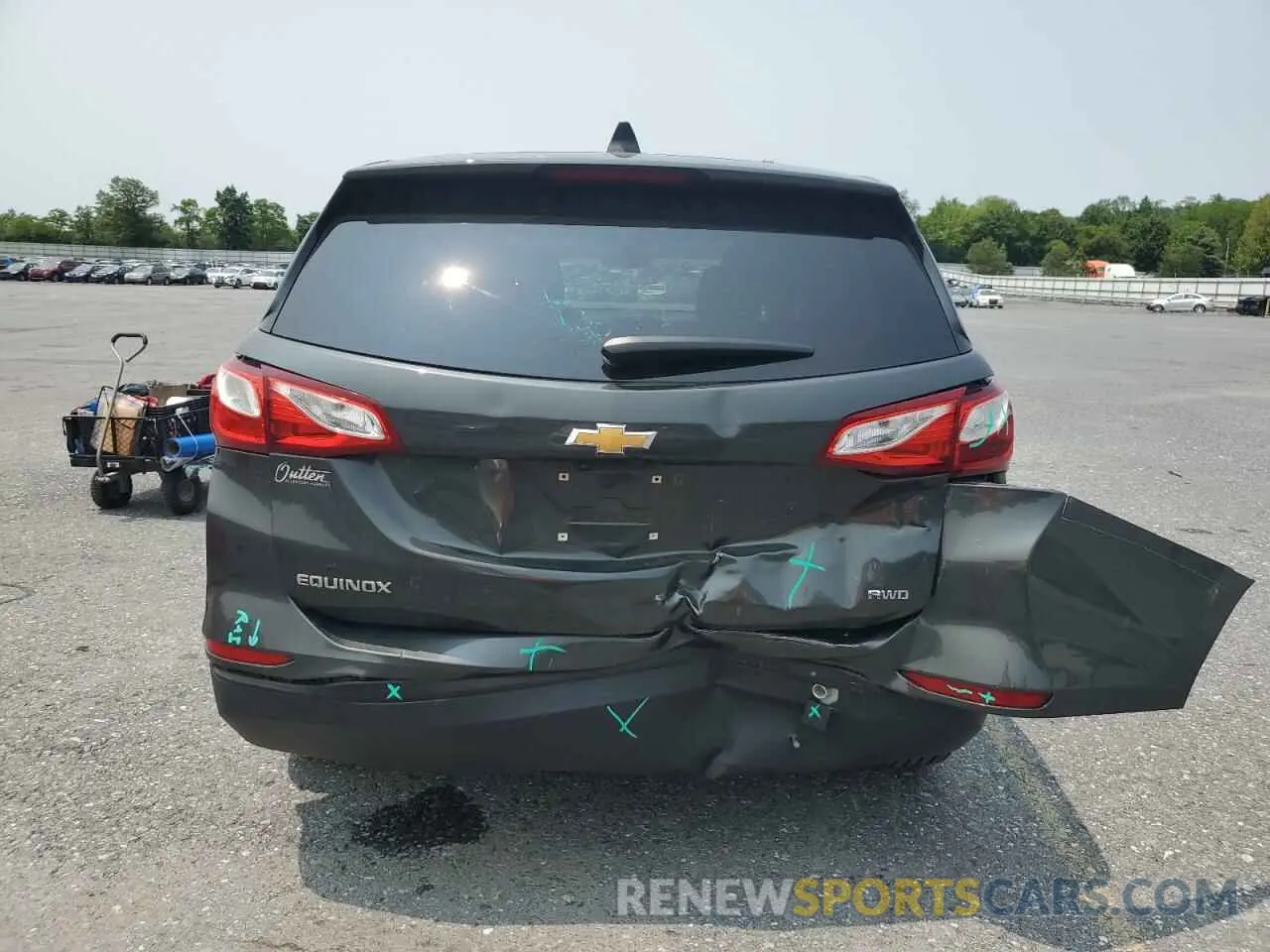6 fotografías del automóvil dañado 3GNAXSEV1LS601602 CHEVROLET EQUINOX 2020
