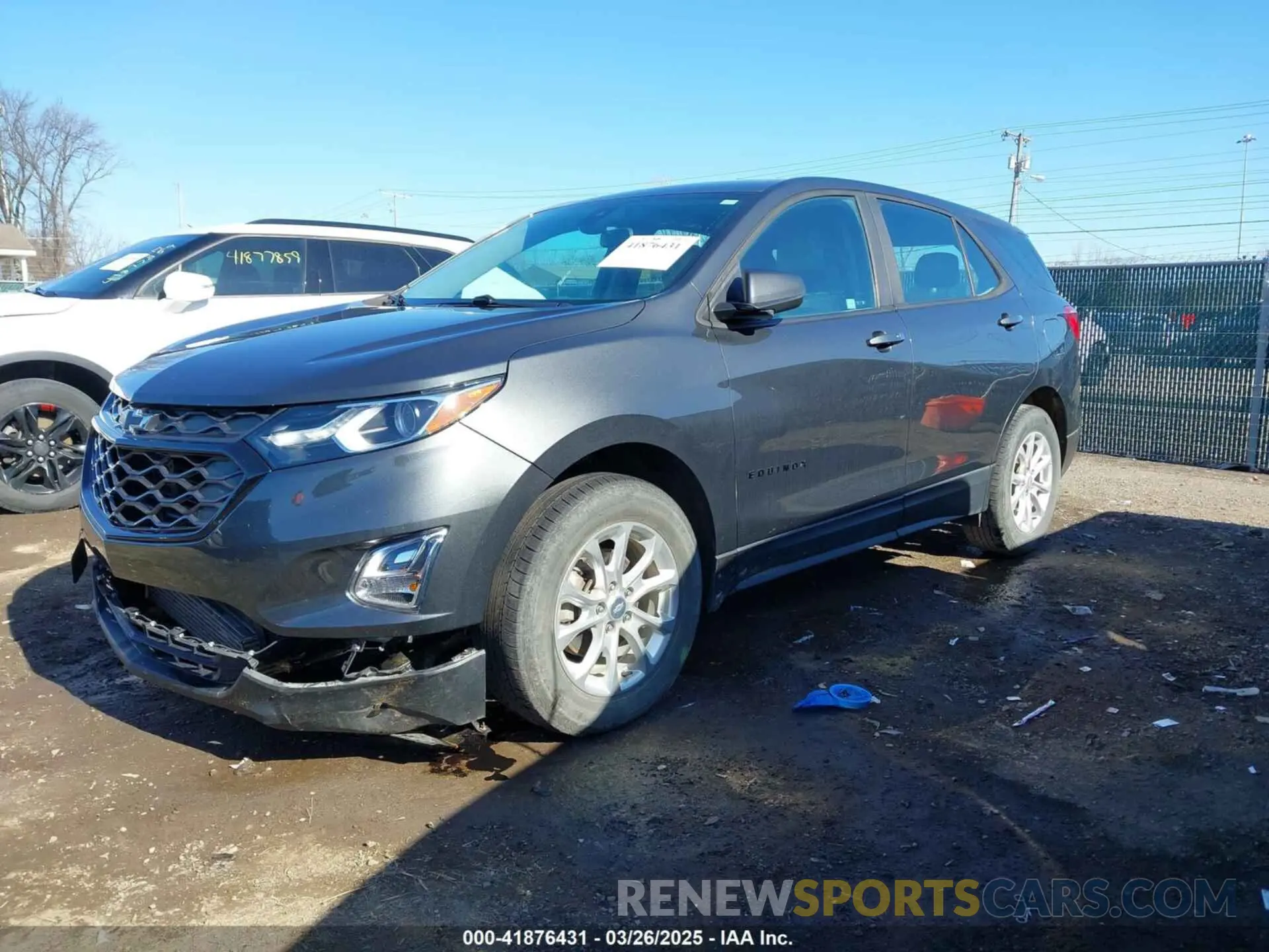 2 fotografías del automóvil dañado 3GNAXSEV2LS520267 CHEVROLET EQUINOX 2020