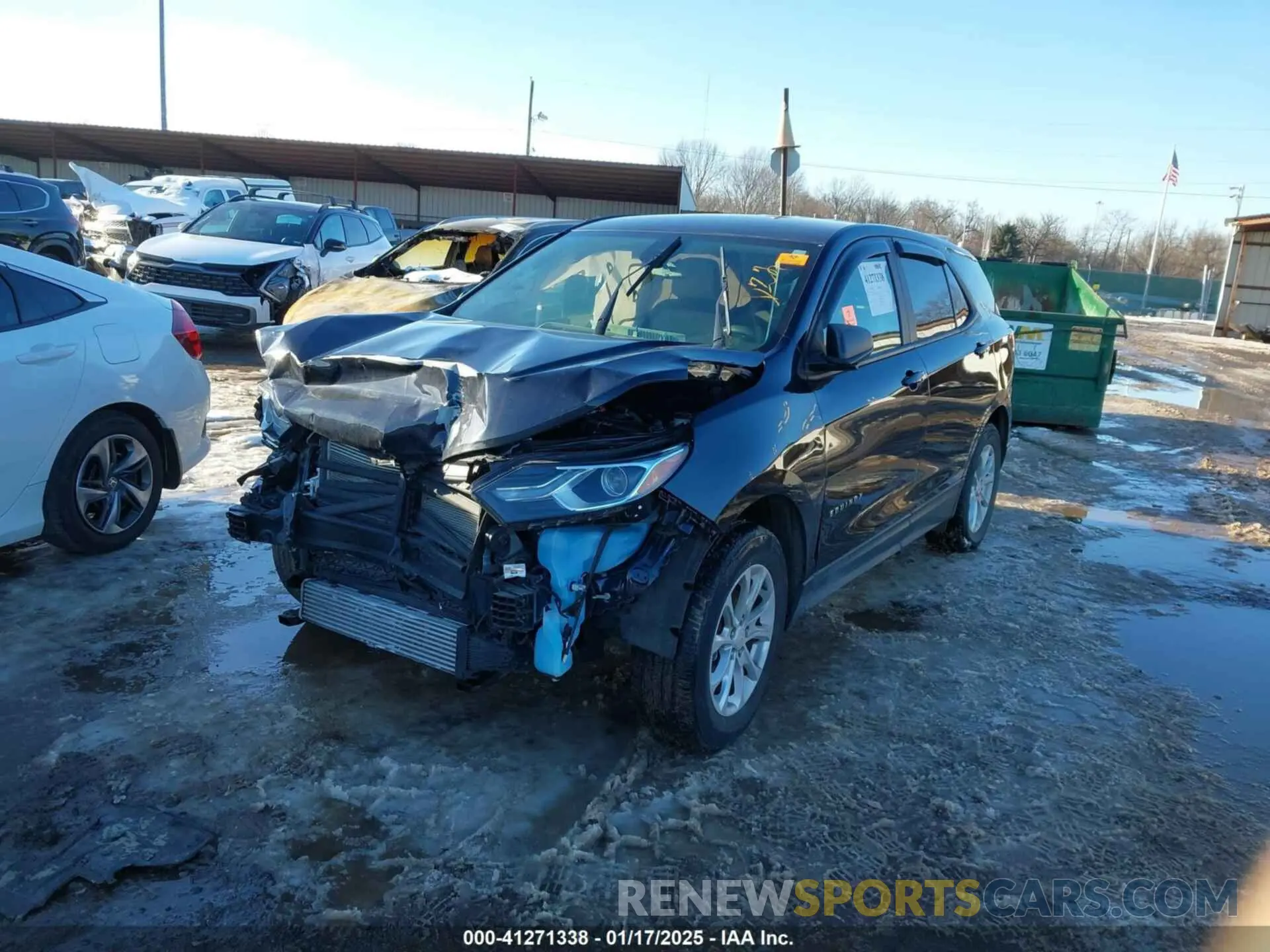 2 fotografías del automóvil dañado 3GNAXSEV5LS653413 CHEVROLET EQUINOX 2020