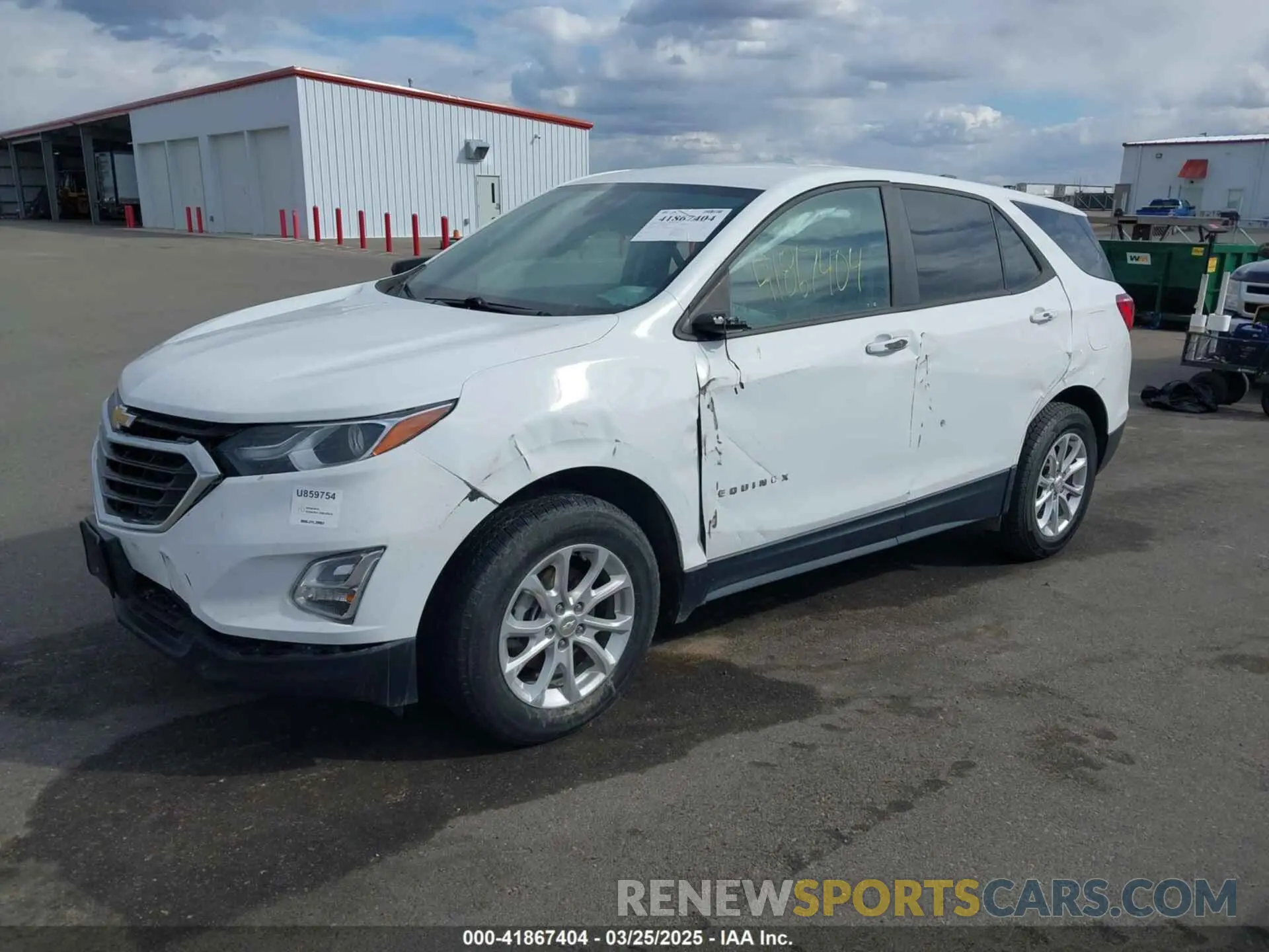 2 fotografías del automóvil dañado 3GNAXSEV7LS566533 CHEVROLET EQUINOX 2020
