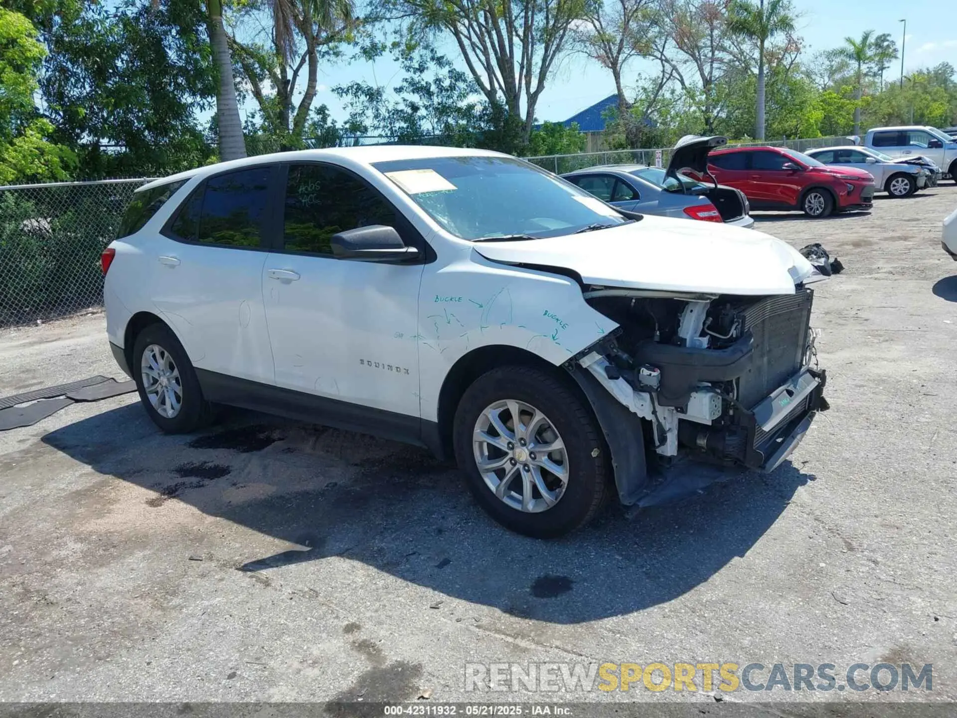 1 fotografías del automóvil dañado 3GNAXSEV8LS709523 CHEVROLET EQUINOX 2020