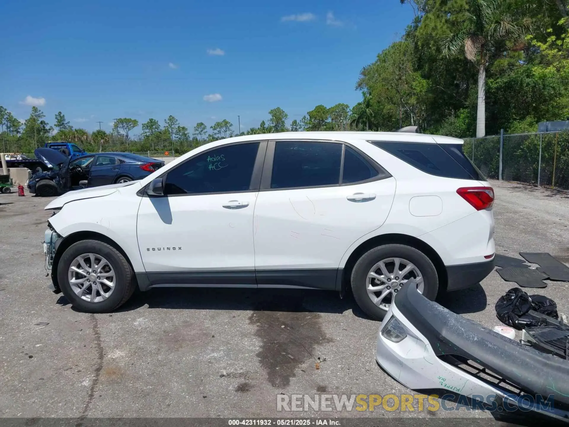 14 fotografías del automóvil dañado 3GNAXSEV8LS709523 CHEVROLET EQUINOX 2020