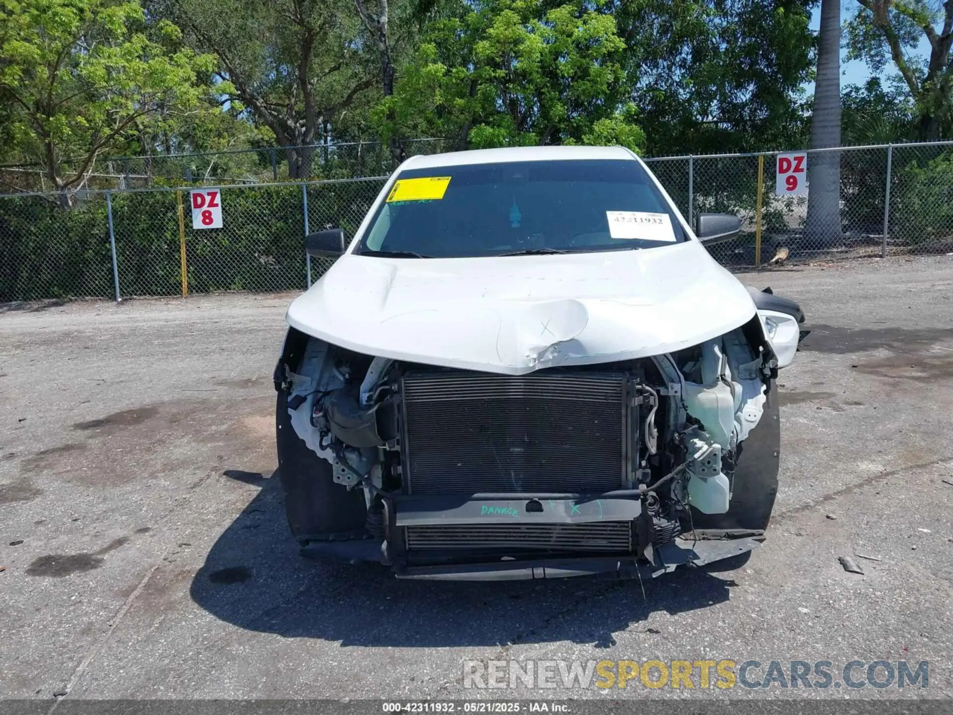 6 fotografías del automóvil dañado 3GNAXSEV8LS709523 CHEVROLET EQUINOX 2020