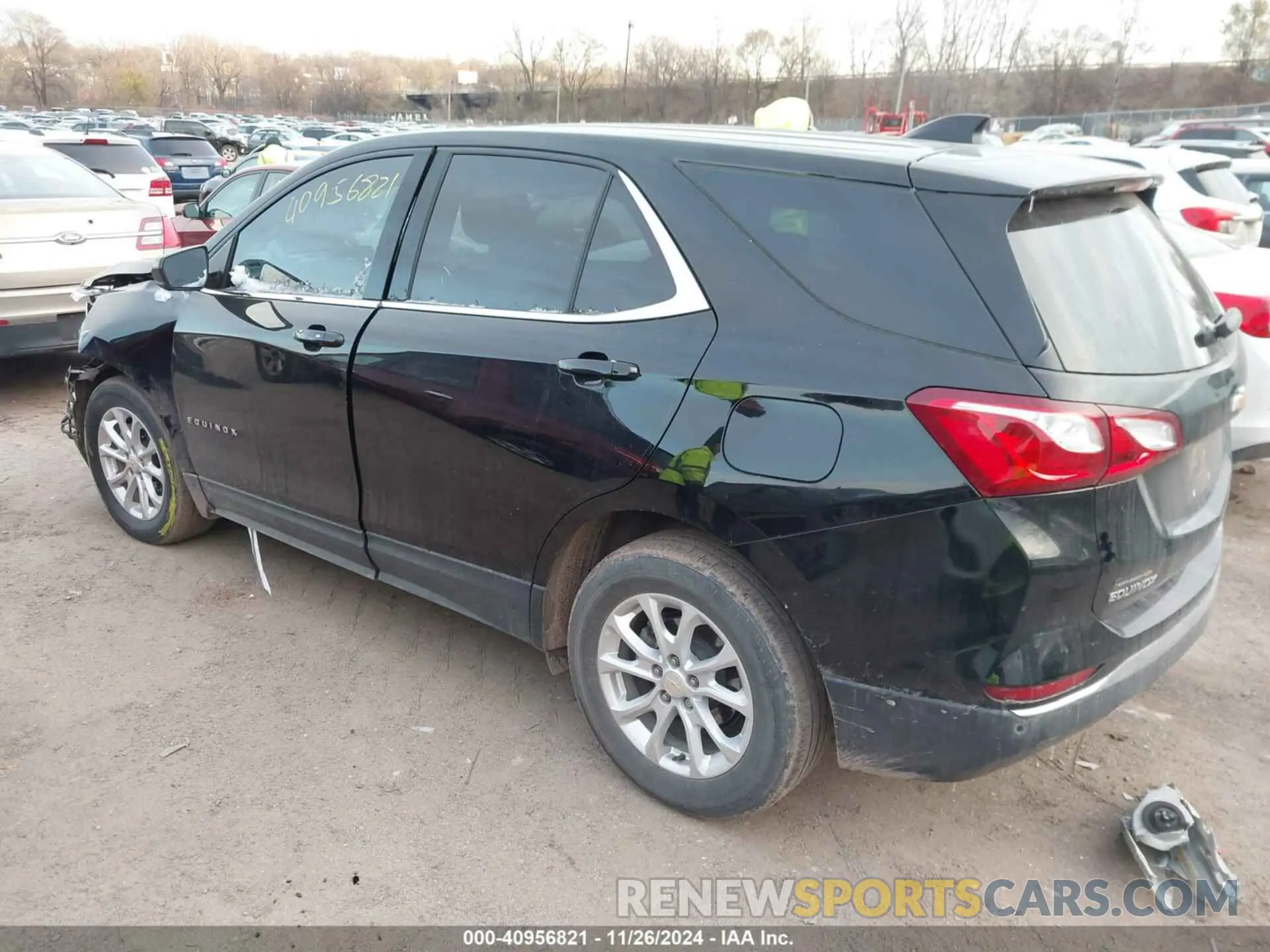 3 fotografías del automóvil dañado 3GNAXUEV2LL332032 CHEVROLET EQUINOX 2020