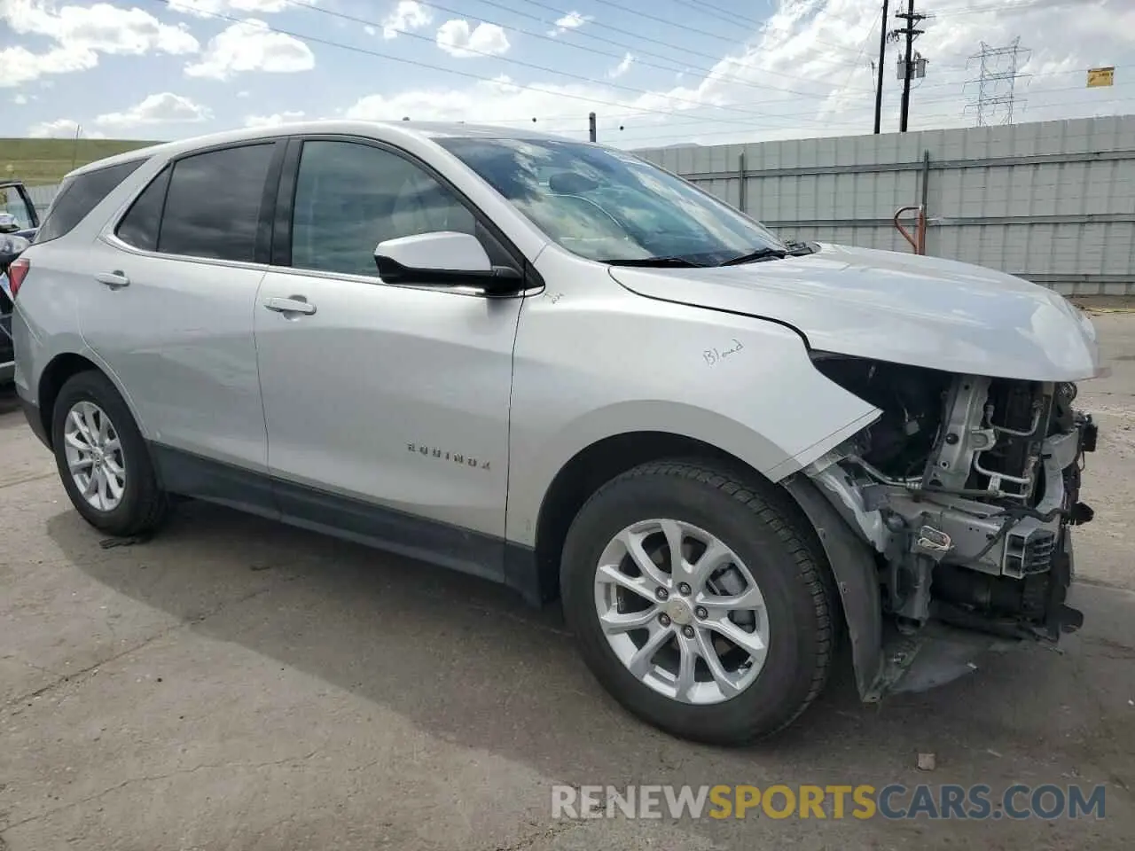 4 fotografías del automóvil dañado 3GNAXUEV5LS575078 CHEVROLET EQUINOX 2020