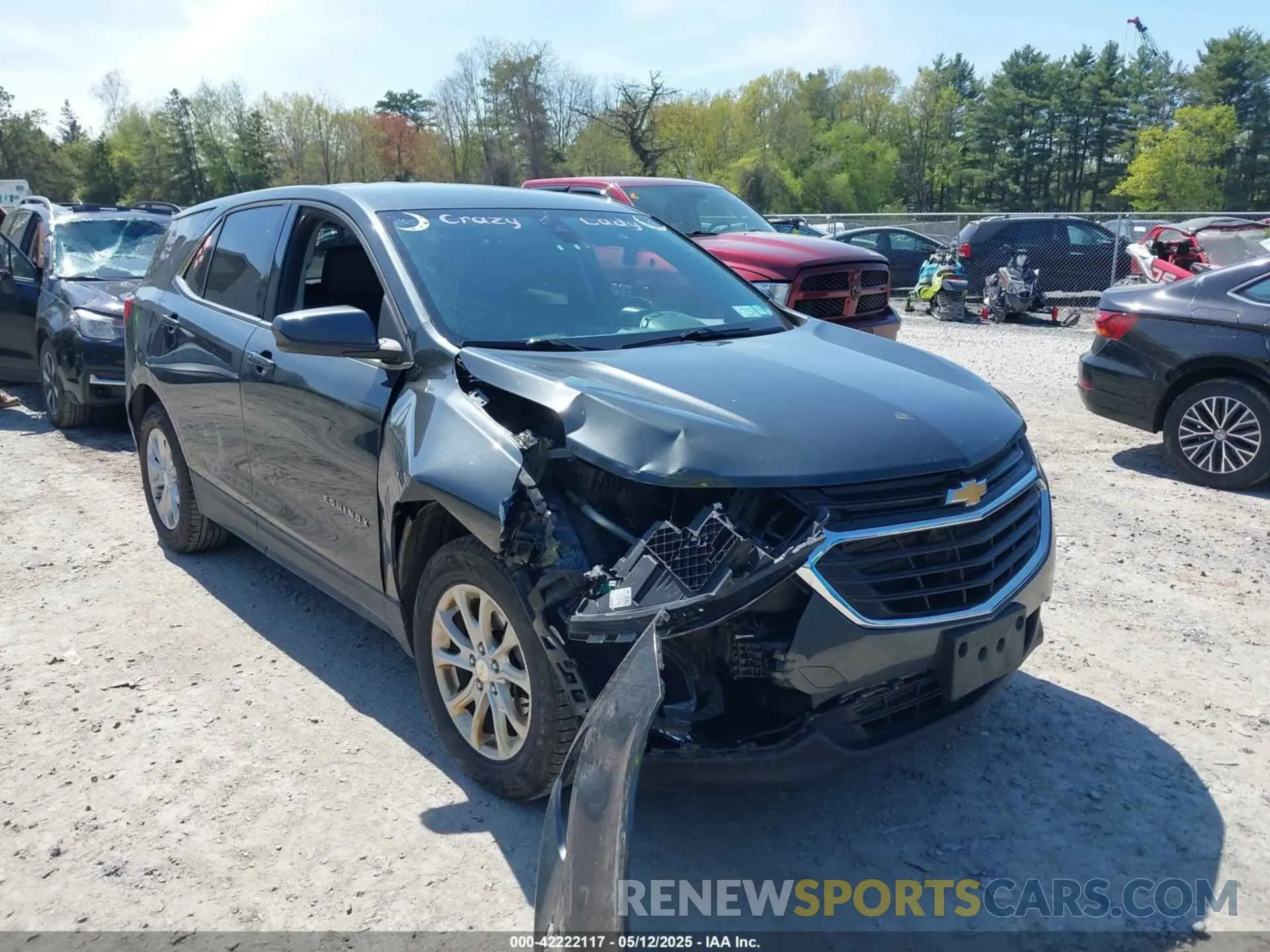 6 fotografías del automóvil dañado 3GNAXUEV6LS633814 CHEVROLET EQUINOX 2020