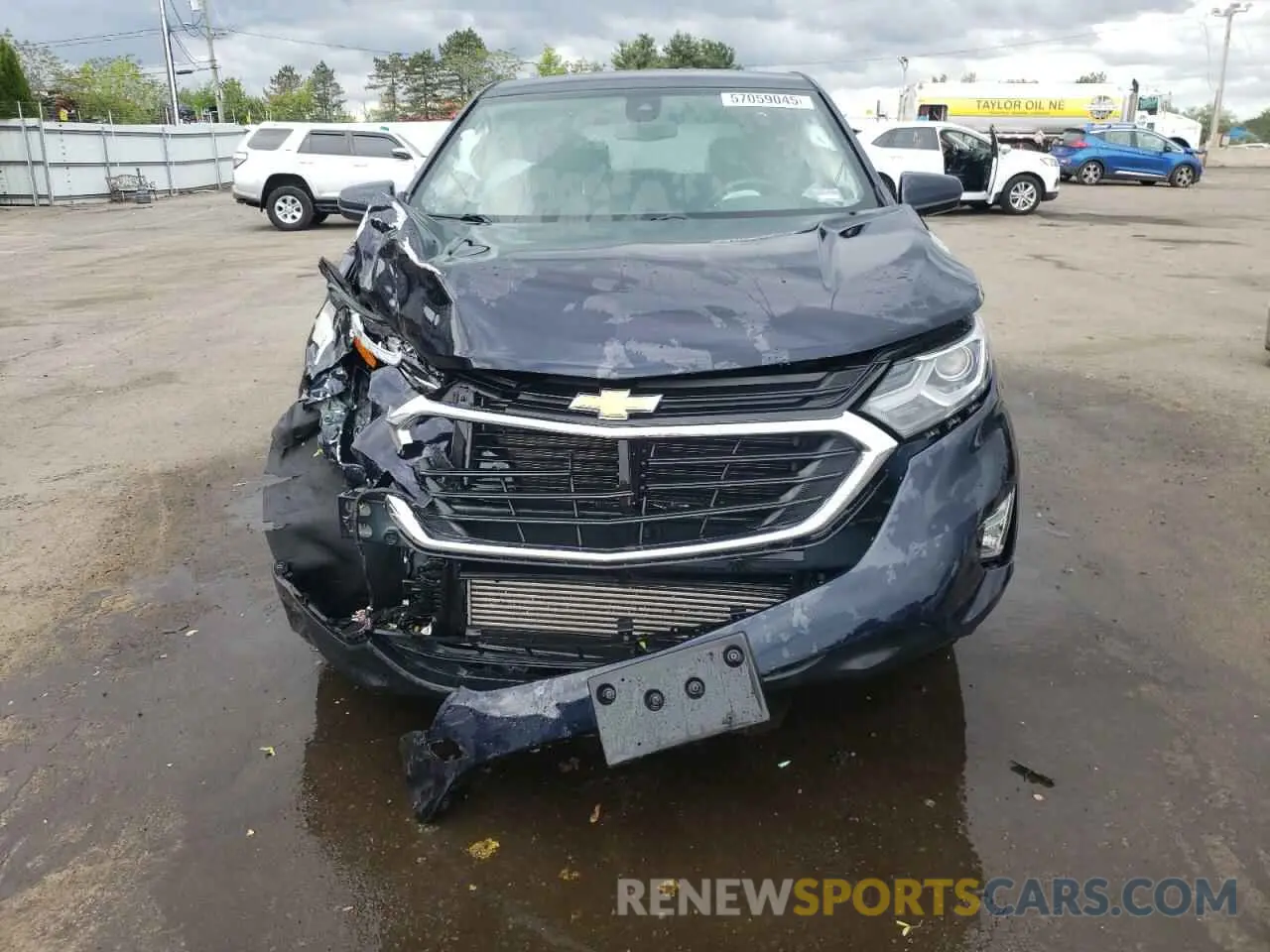 5 fotografías del automóvil dañado 3GNAXUEV7LS696355 CHEVROLET EQUINOX 2020