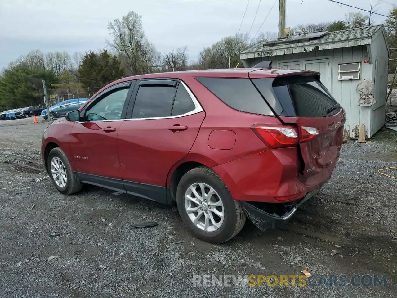 2 fotografías del automóvil dañado 3GNAXUEV8LS603598 CHEVROLET EQUINOX 2020