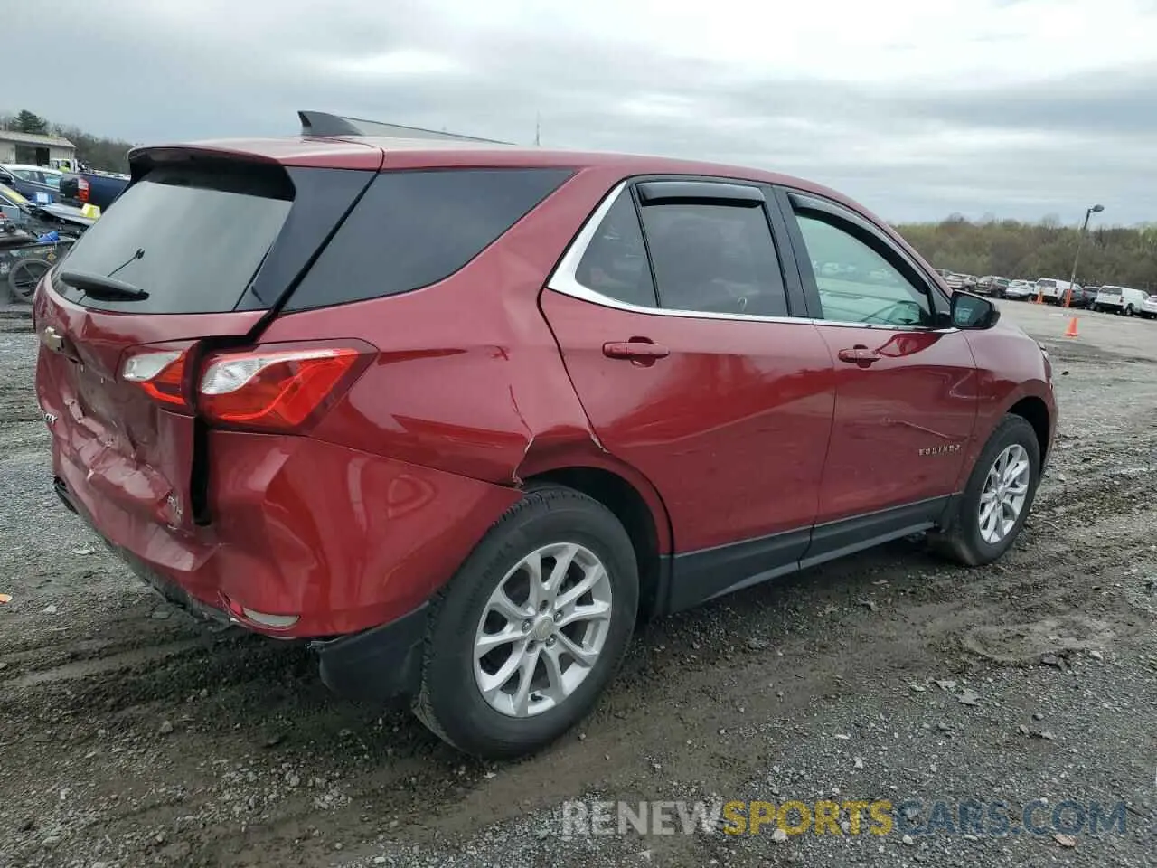 3 fotografías del automóvil dañado 3GNAXUEV8LS603598 CHEVROLET EQUINOX 2020
