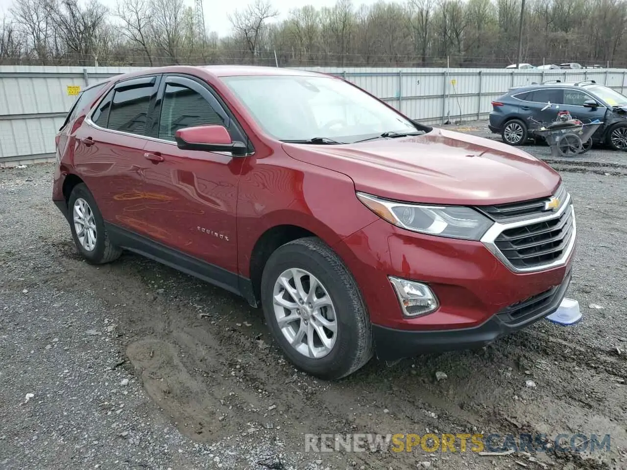 4 fotografías del automóvil dañado 3GNAXUEV8LS603598 CHEVROLET EQUINOX 2020