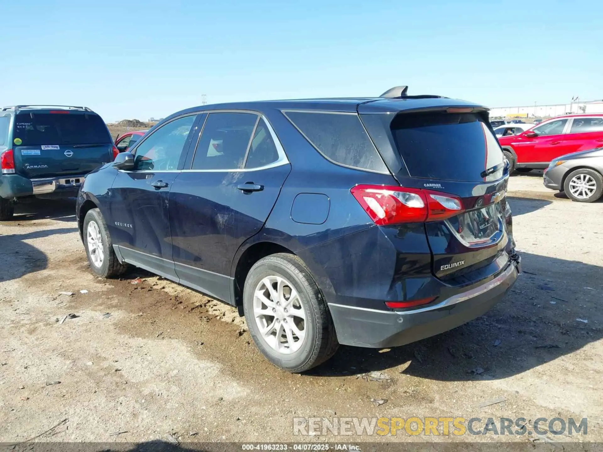 3 fotografías del automóvil dañado 3GNAXUEV8LS681525 CHEVROLET EQUINOX 2020