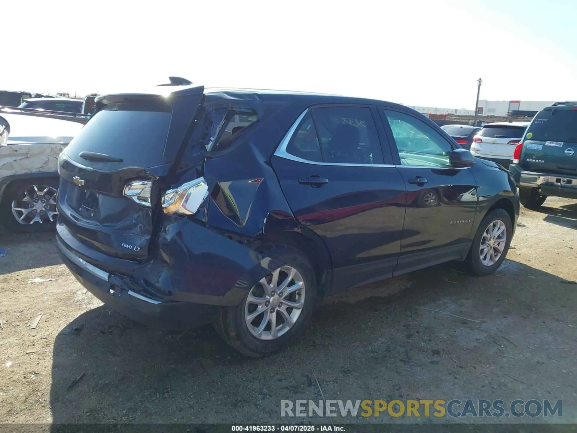 4 fotografías del automóvil dañado 3GNAXUEV8LS681525 CHEVROLET EQUINOX 2020